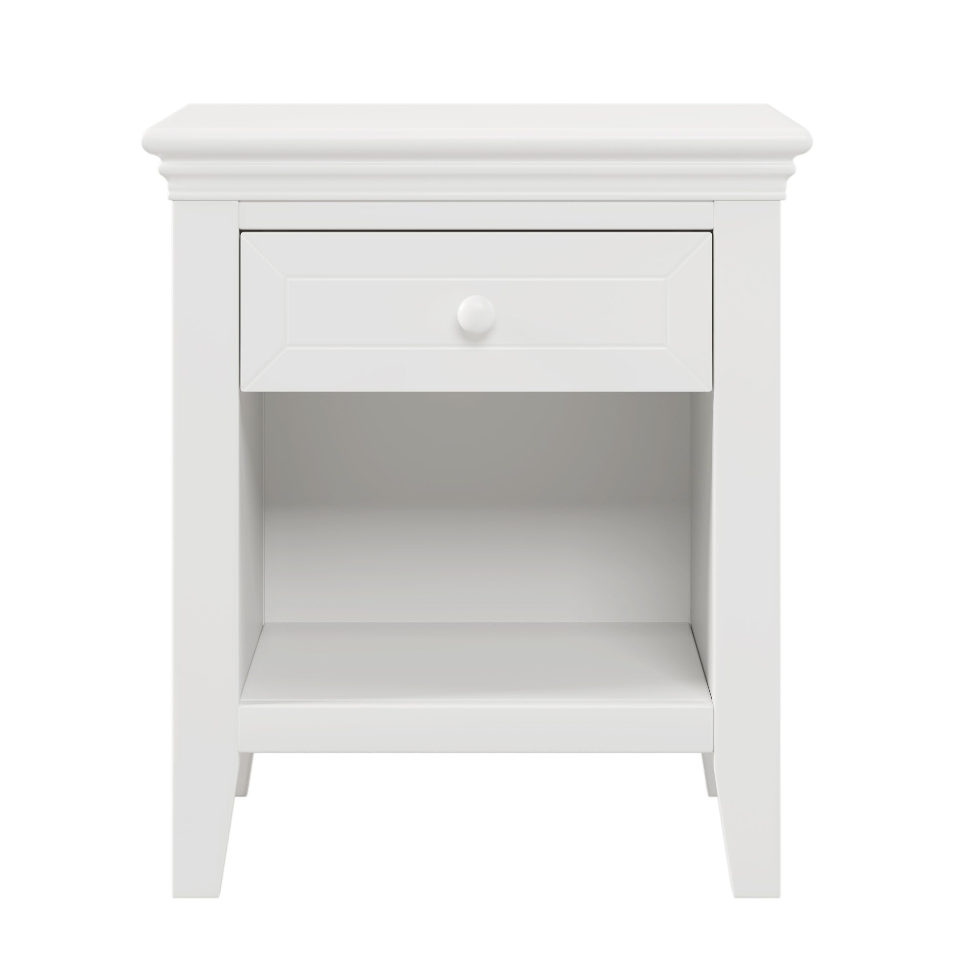 3-Drawer Solid Wood Nightstand in Natural/ Coffee
