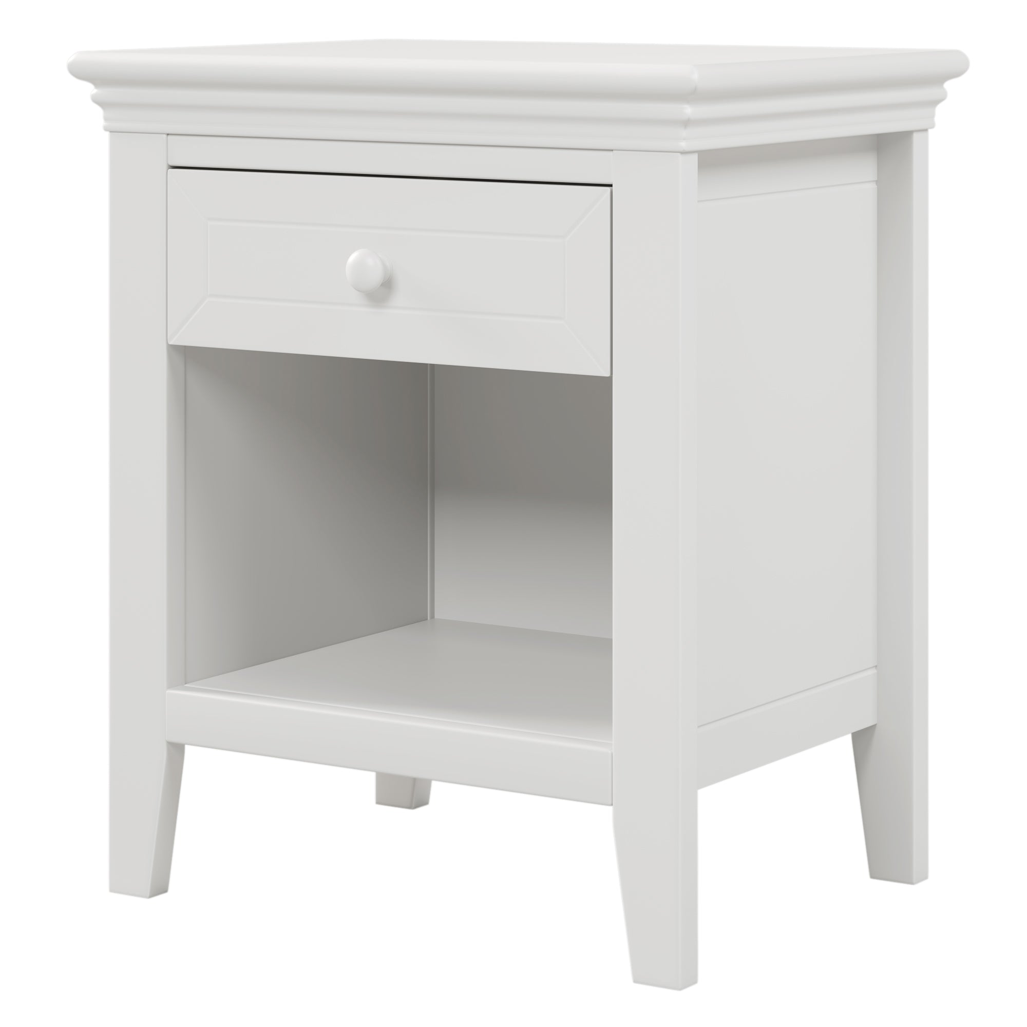 3-Drawer Solid Wood Nightstand in Natural/ Coffee