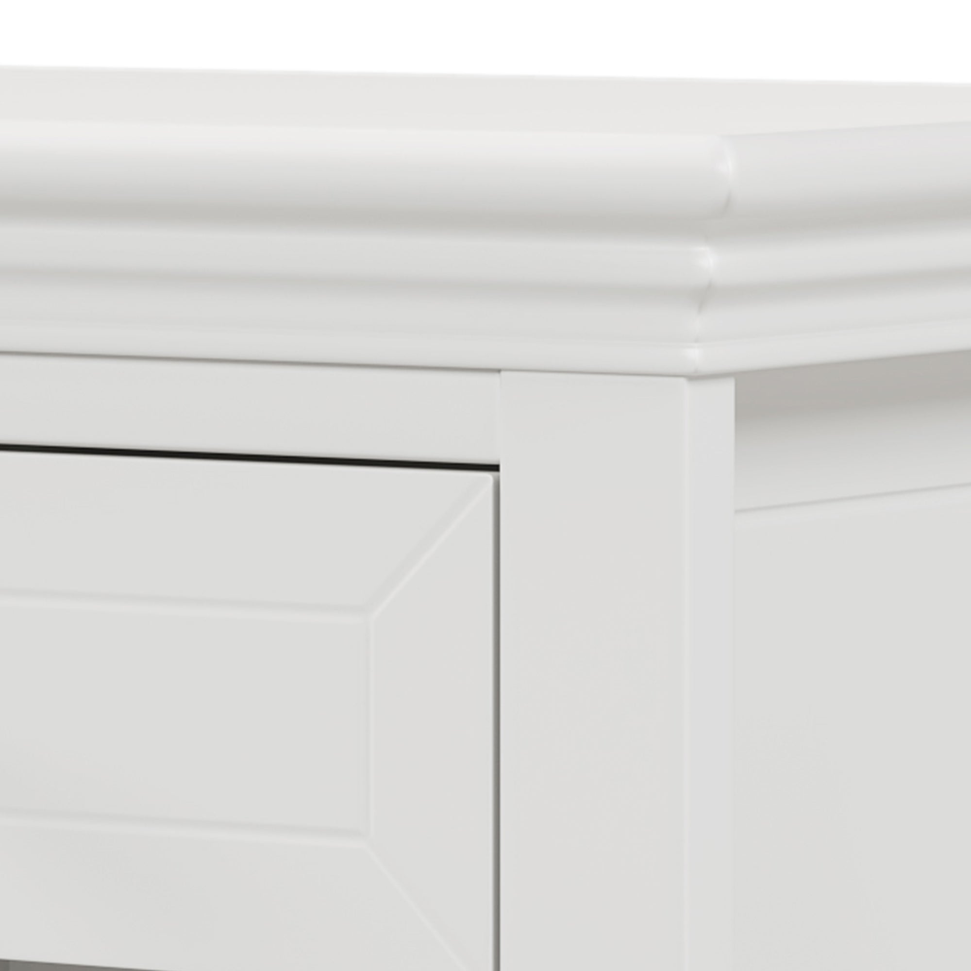 3-Drawer Solid Wood Nightstand in Natural/ Coffee