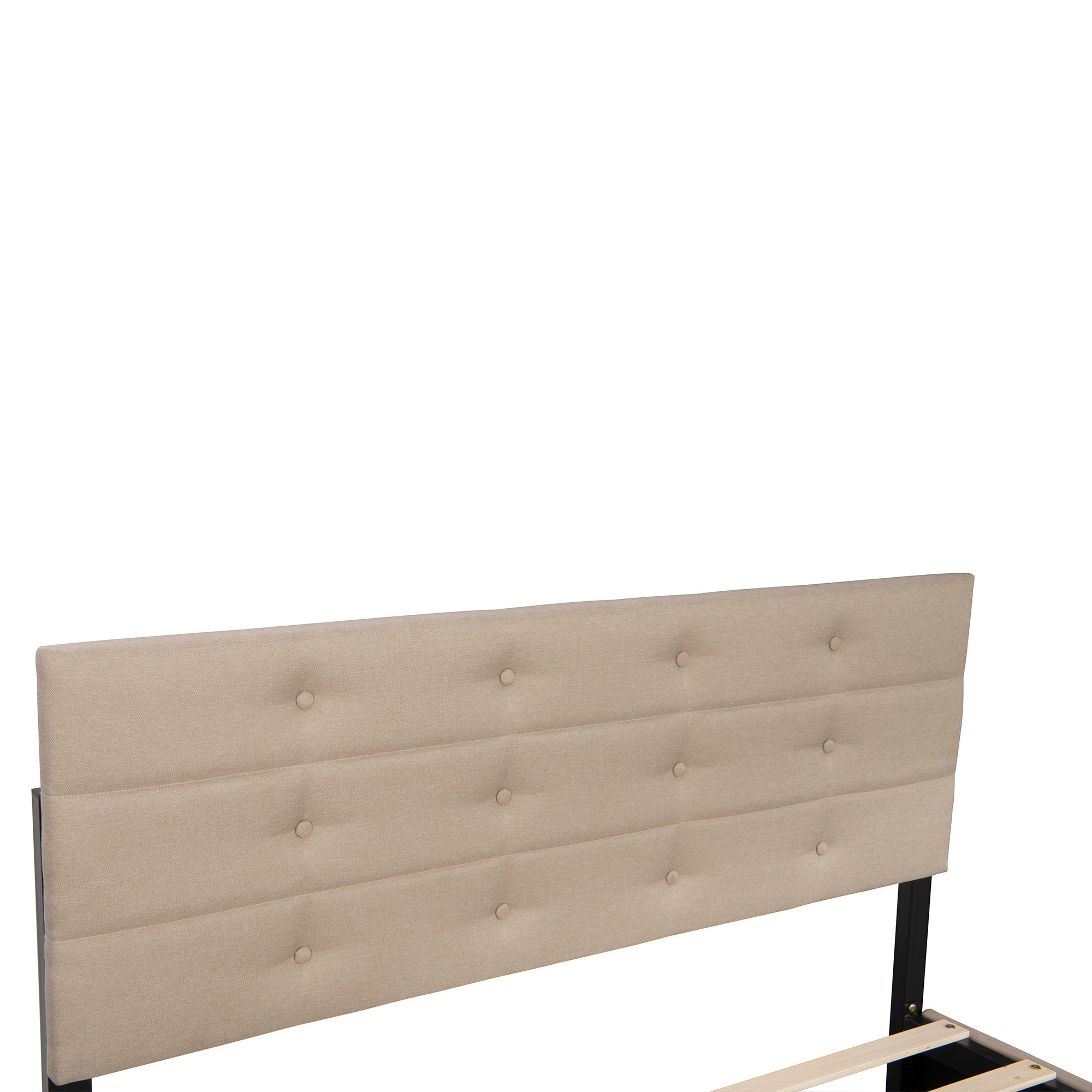  PVC Queen Platform Bed with Hydraulic Storage System