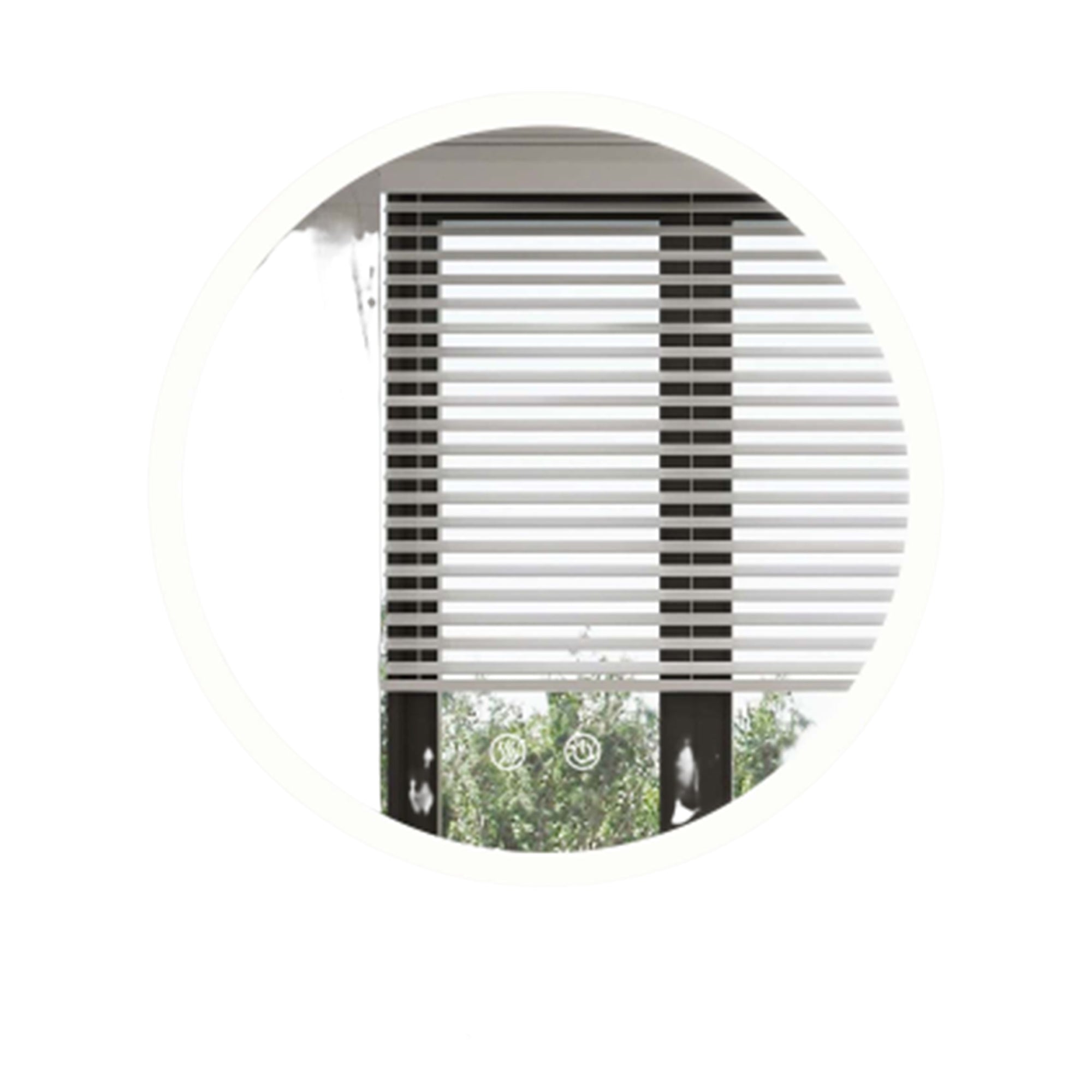 24 inch Round Frameless Anti-Fog Wall Mounted LED Bathroom Vanity Mirror