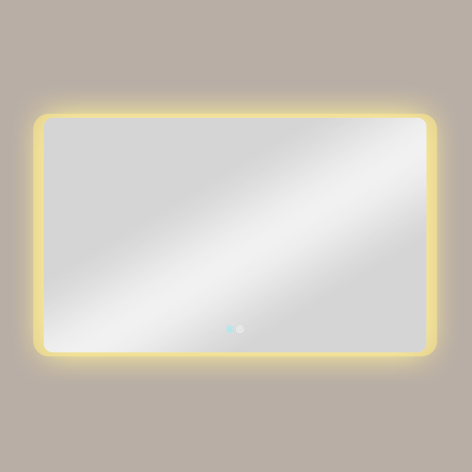 Rectangular Frameless Anti-Fog Wall Mounted LED Bathroom Vanity Mirror