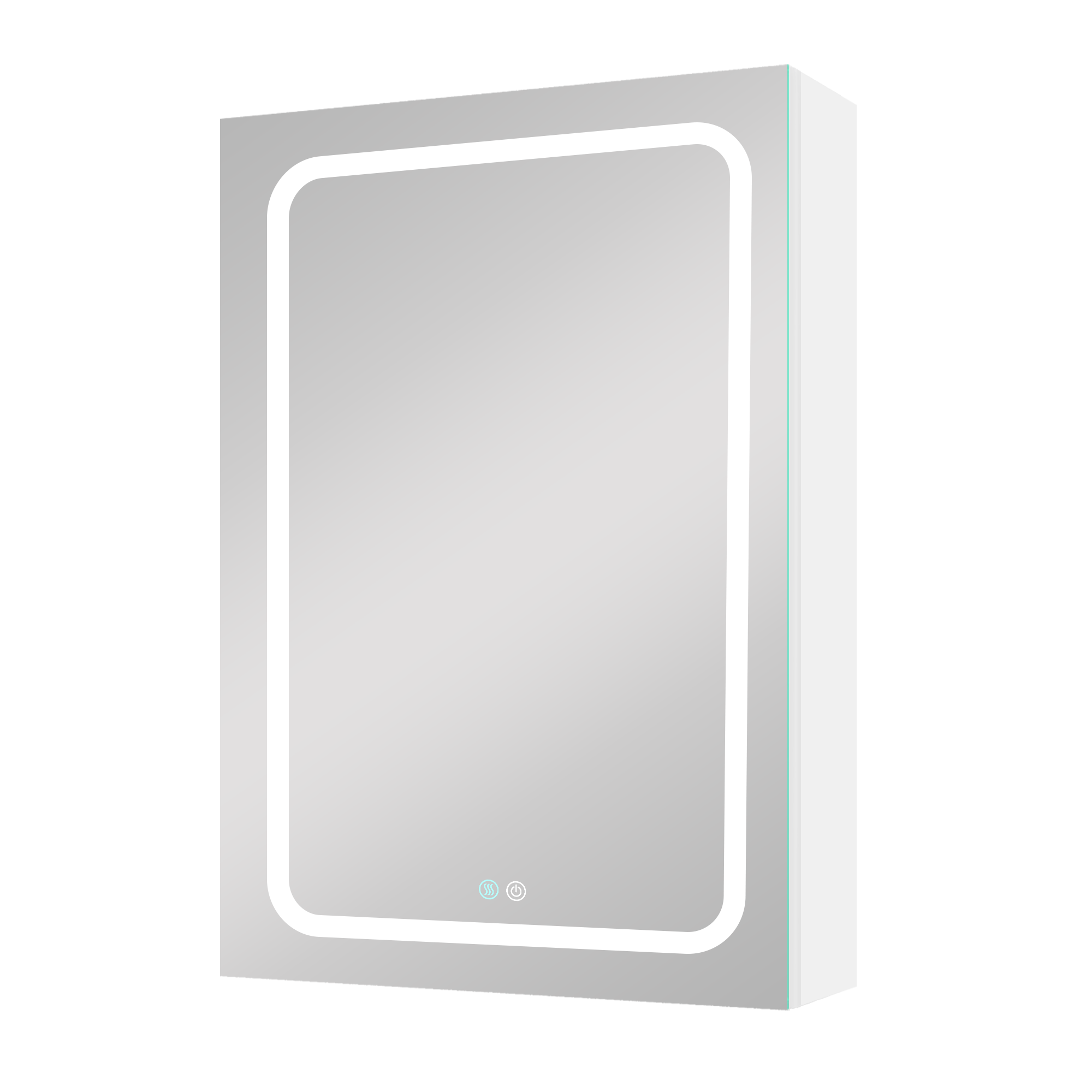 20 in.W x 30 in. H Aluminum Surface Mounted Medicine Cabinet with Doors and Mirrors