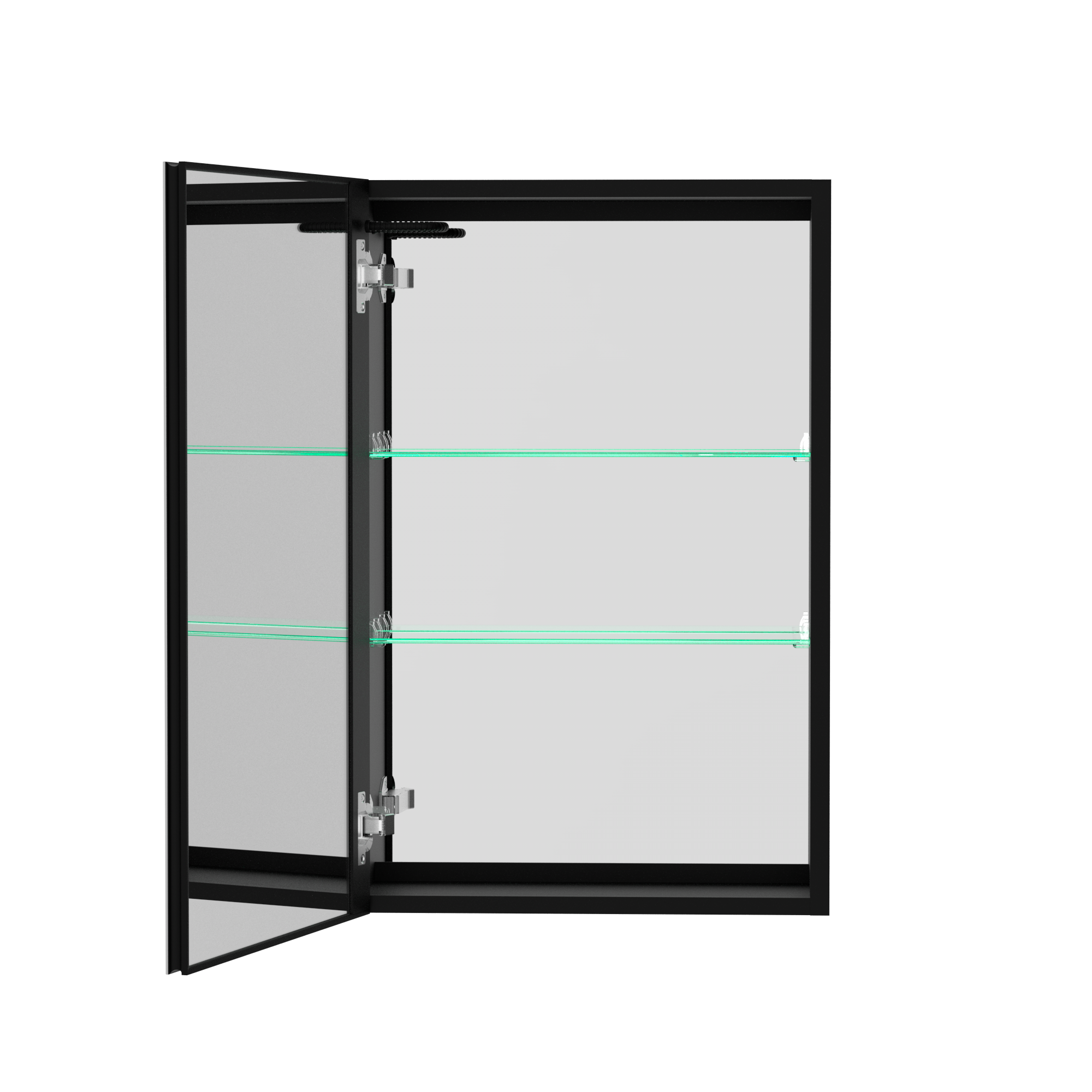 20 in.W x 30 in. H Aluminum Surface Mounted Medicine Cabinet with Doors and Mirrors
