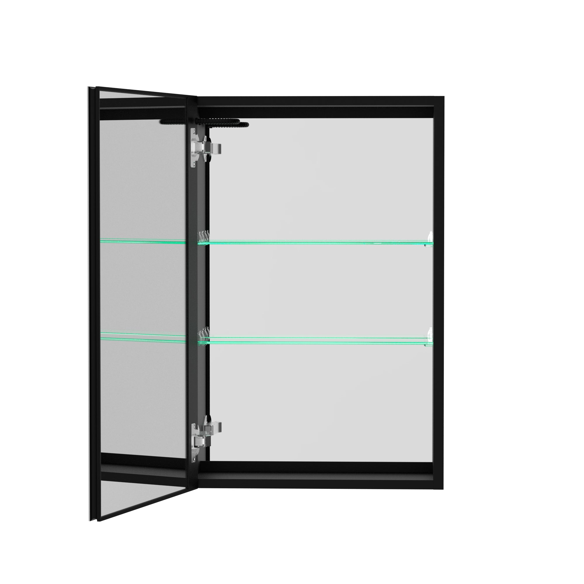 20 in.W x 30 in. H Aluminum Surface Mounted Medicine Cabinet with Doors and Mirrors