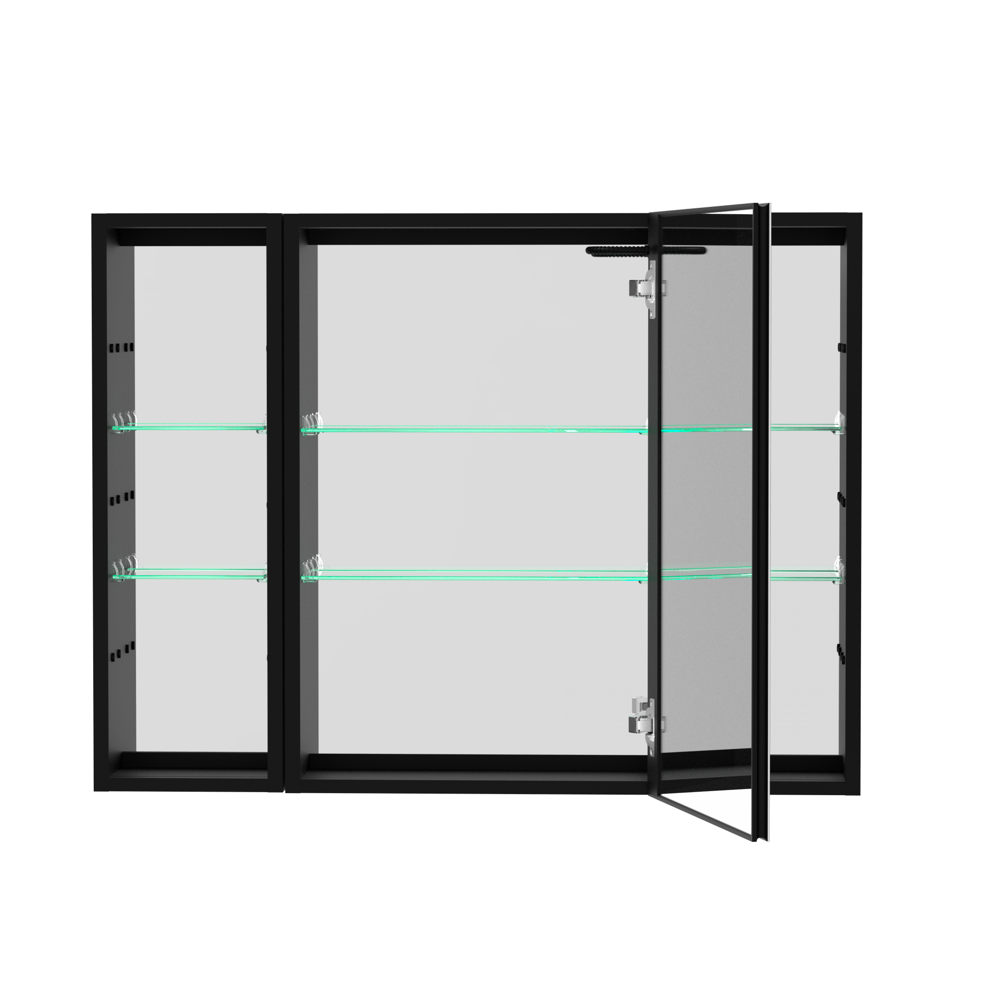40 in.W x 30 in. H Aluminum Surface Mounted LED Medicine Cabinet with Doors and Mirror Defogging