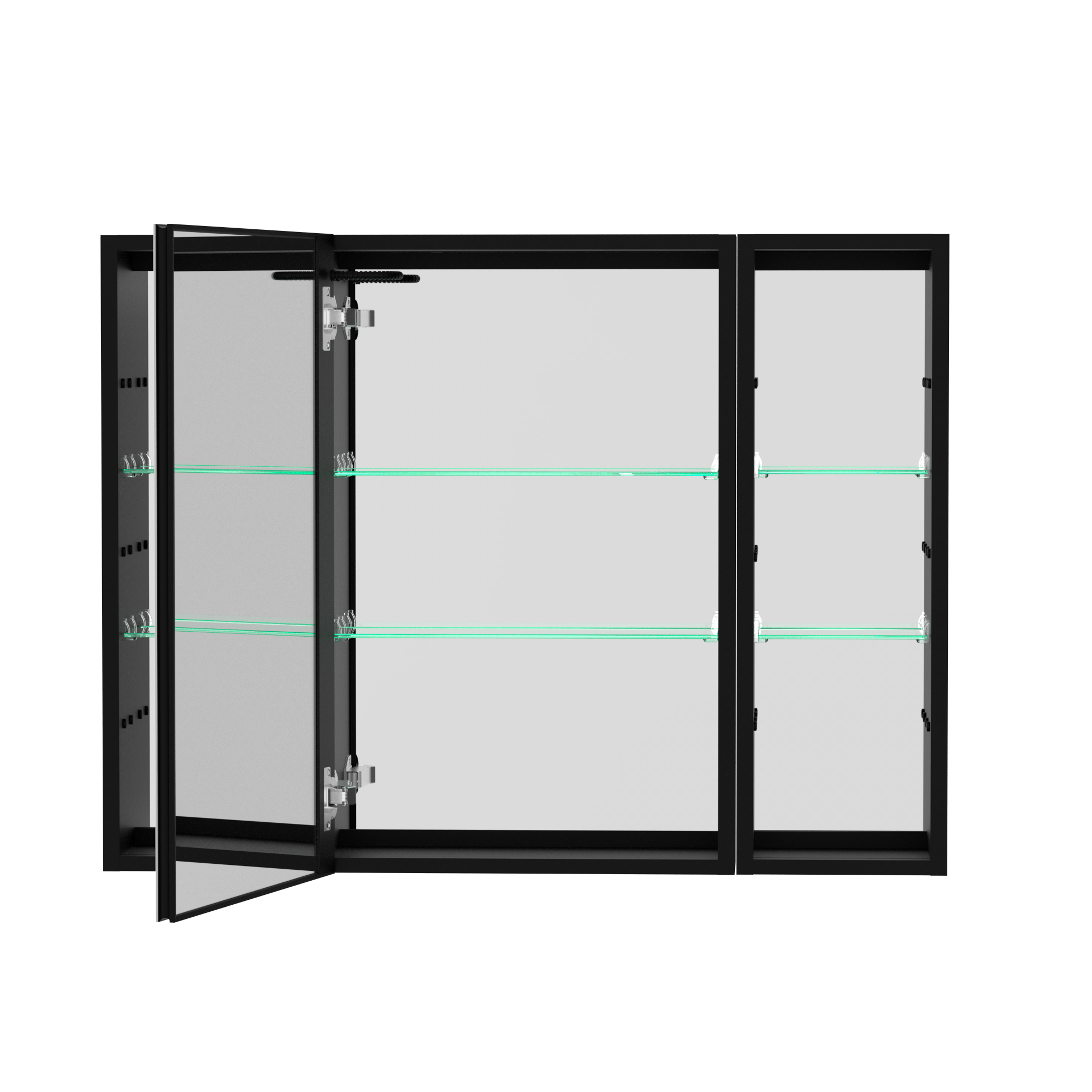 40 in.W x 30 in. H Aluminum Surface Mounted LED Medicine Cabinet with Doors and Mirror Defogging