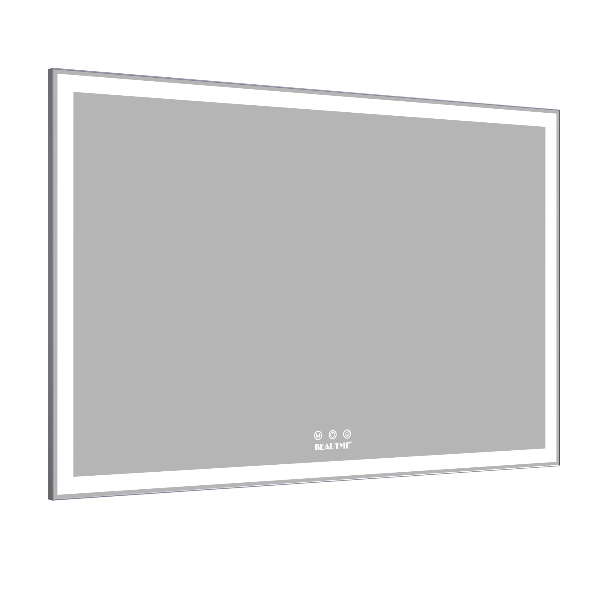 Rectangular Framed Wall Mounted LED Bathroom Vanity Mirror