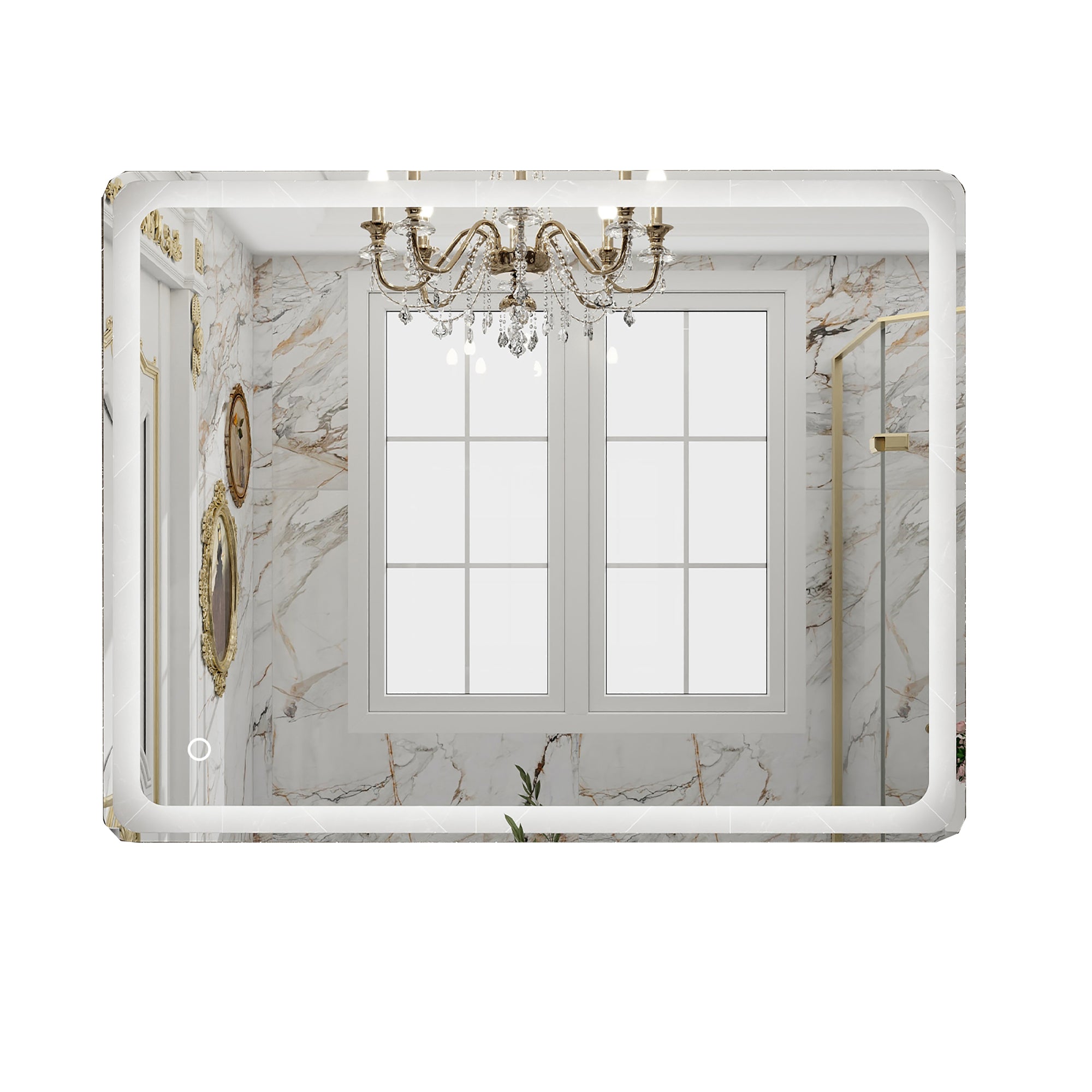 Rectangular Frameless Dimmable Wall Mounted LED Bathroom Vanity Mirror