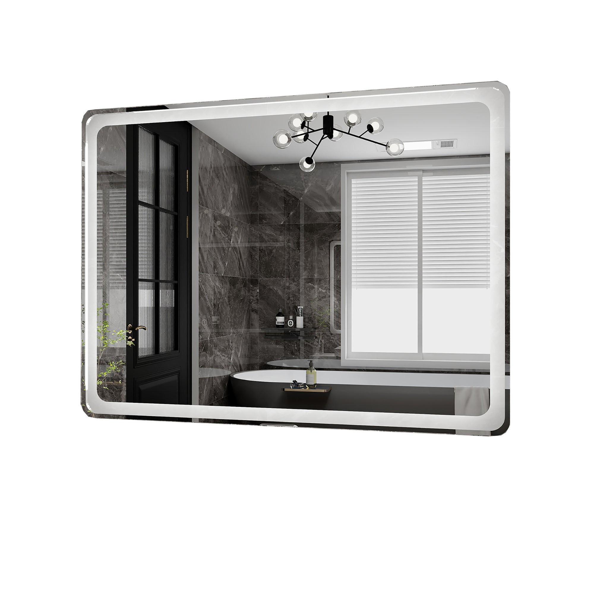 Rectangular Frameless Dimmable Wall Mounted LED Bathroom Vanity Mirror