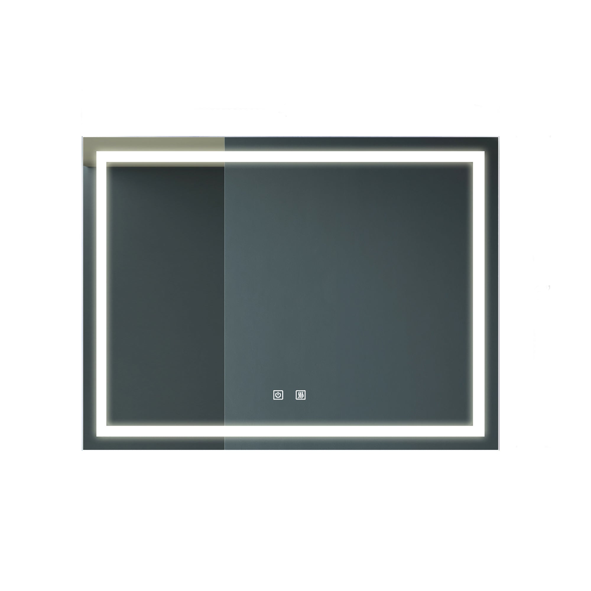 Rectangular Frameless Anti-Fog Wall Mounted LED Bathroom Vanity Mirror