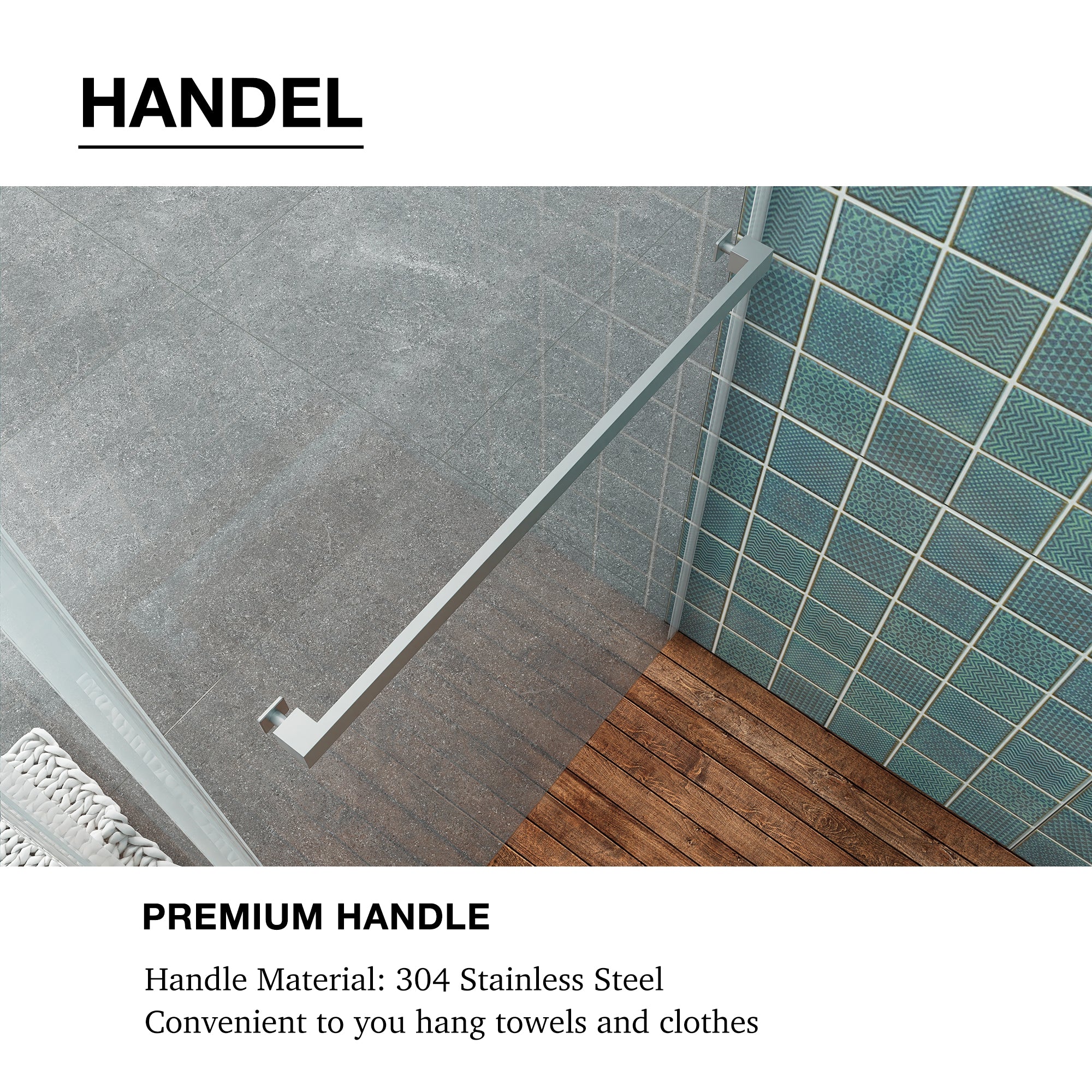 48/60/72 in. W Sliding Frameless Shower Door in Chrome with Tempered glass