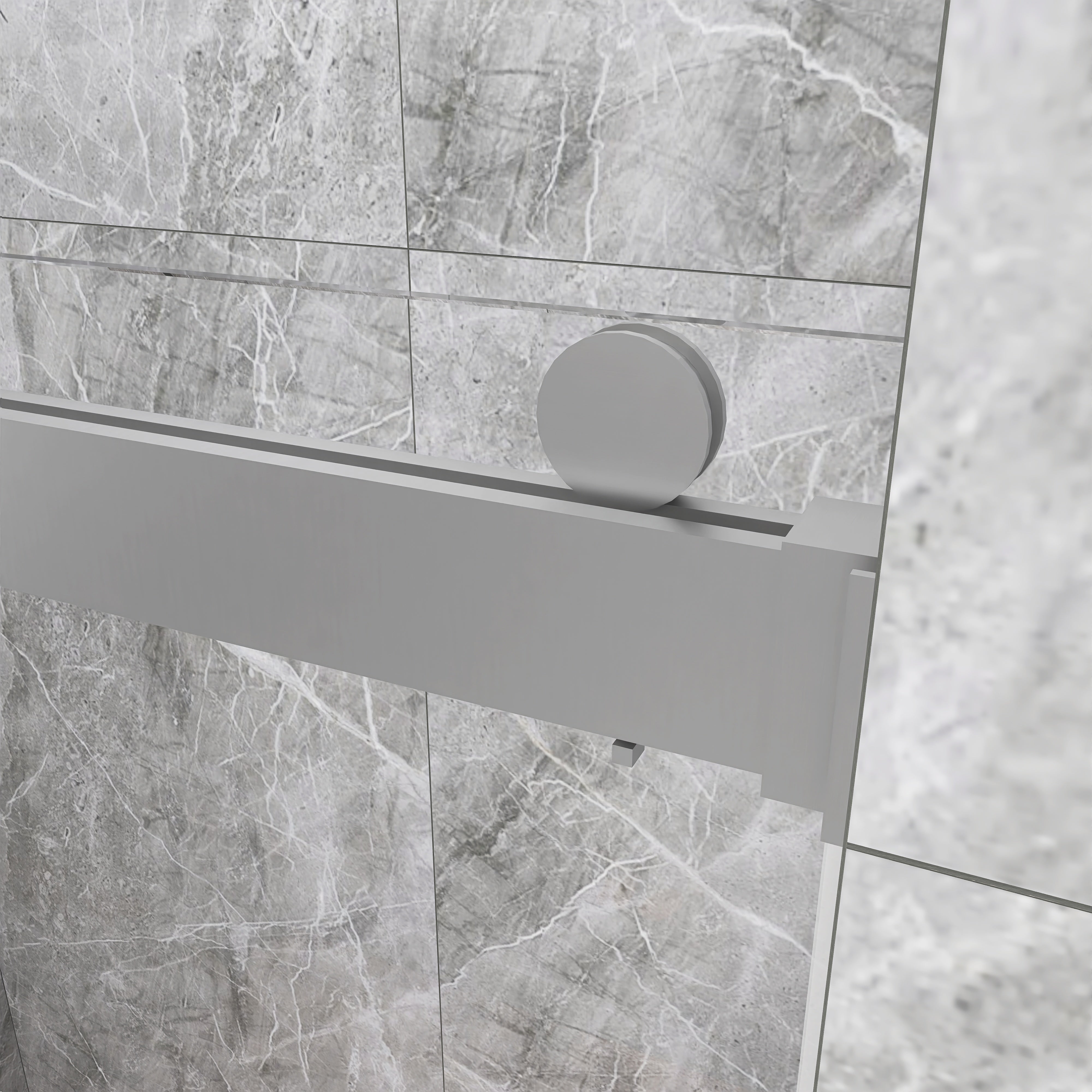 48/60/72 in. W Sliding Frameless Shower Door in Chrome with Tempered glass