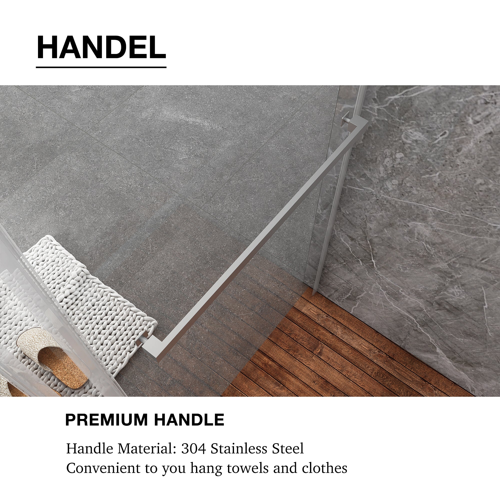 48/60/72 in. W Sliding Frameless Shower Door in Chrome with Tempered glass