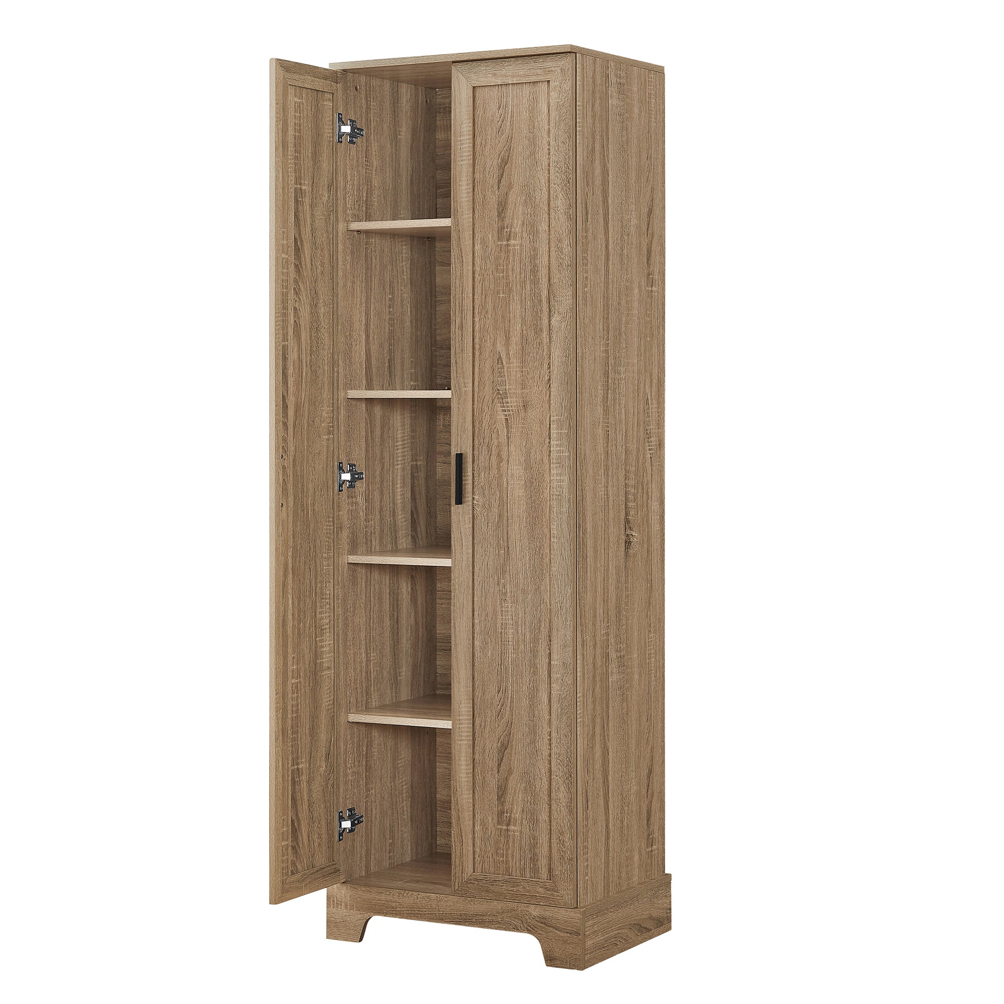23 in. W x 71 in. H MDF Bathroom Storage Cabinet with Two Doors