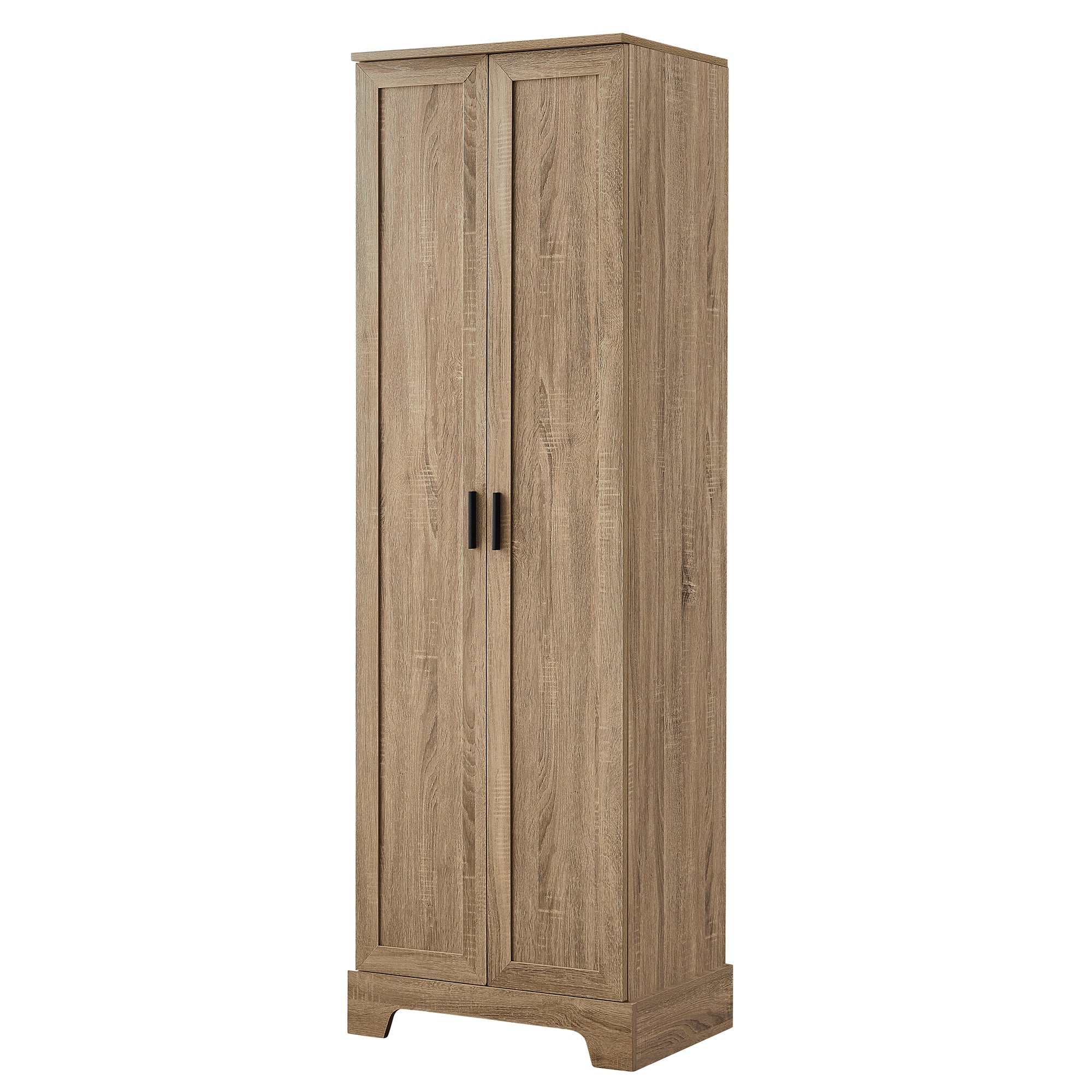 23 in. W x 71 in. H MDF Bathroom Storage Cabinet with Two Doors