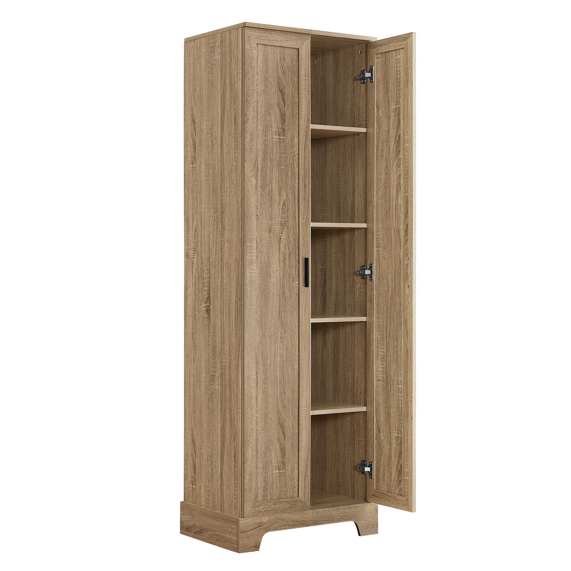 23 in. W x 71 in. H MDF Bathroom Storage Cabinet with Two Doors