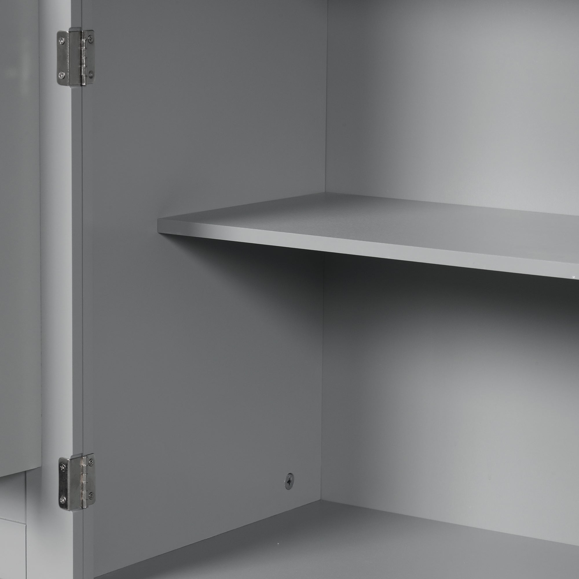 30 in. W x 72 in. H Freestanding Bathroom Cabinet in White with Adjustable Shelf and Drawer
