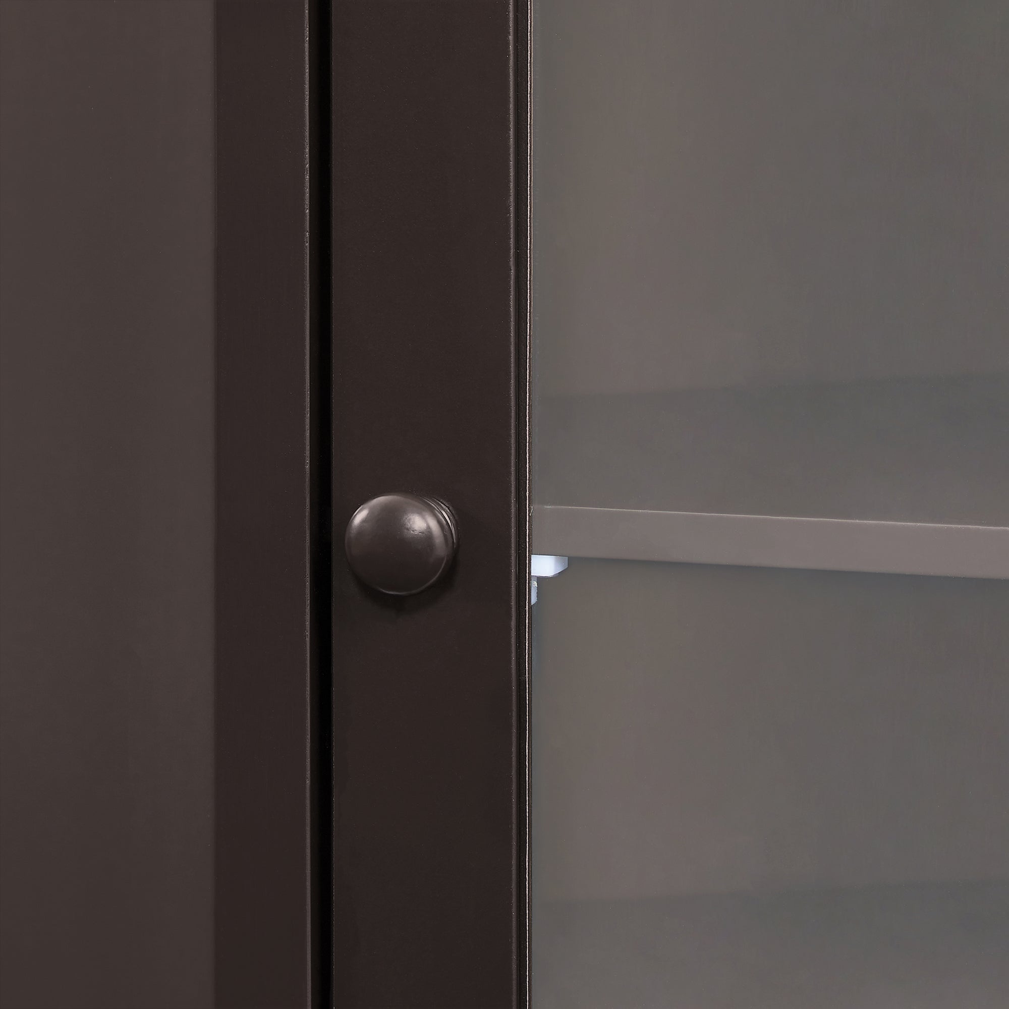 42" Tall Wood 1-door Bathroom Cabinet in White with Removable Shelf