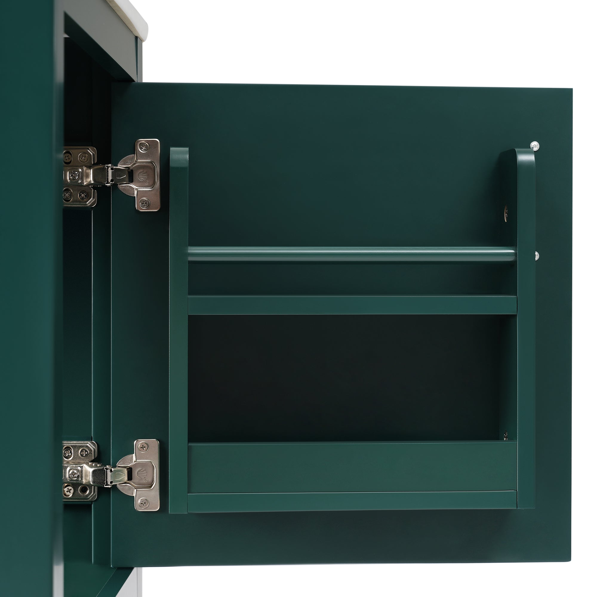 20 in.W x 33.5 in.H Freestanding Bathroom Vanity with Ceramic Basin and Open Shelf