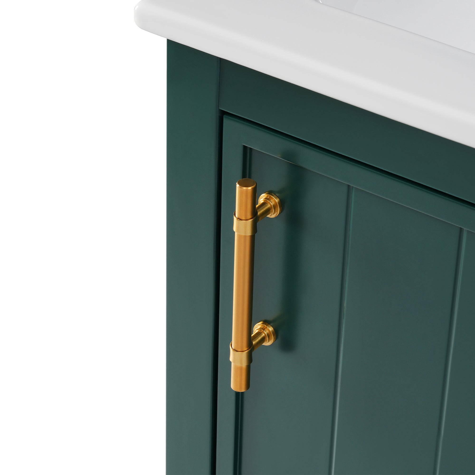20 in.W x 33.5 in.H Freestanding Bathroom Vanity with Ceramic Basin and Open Shelf
