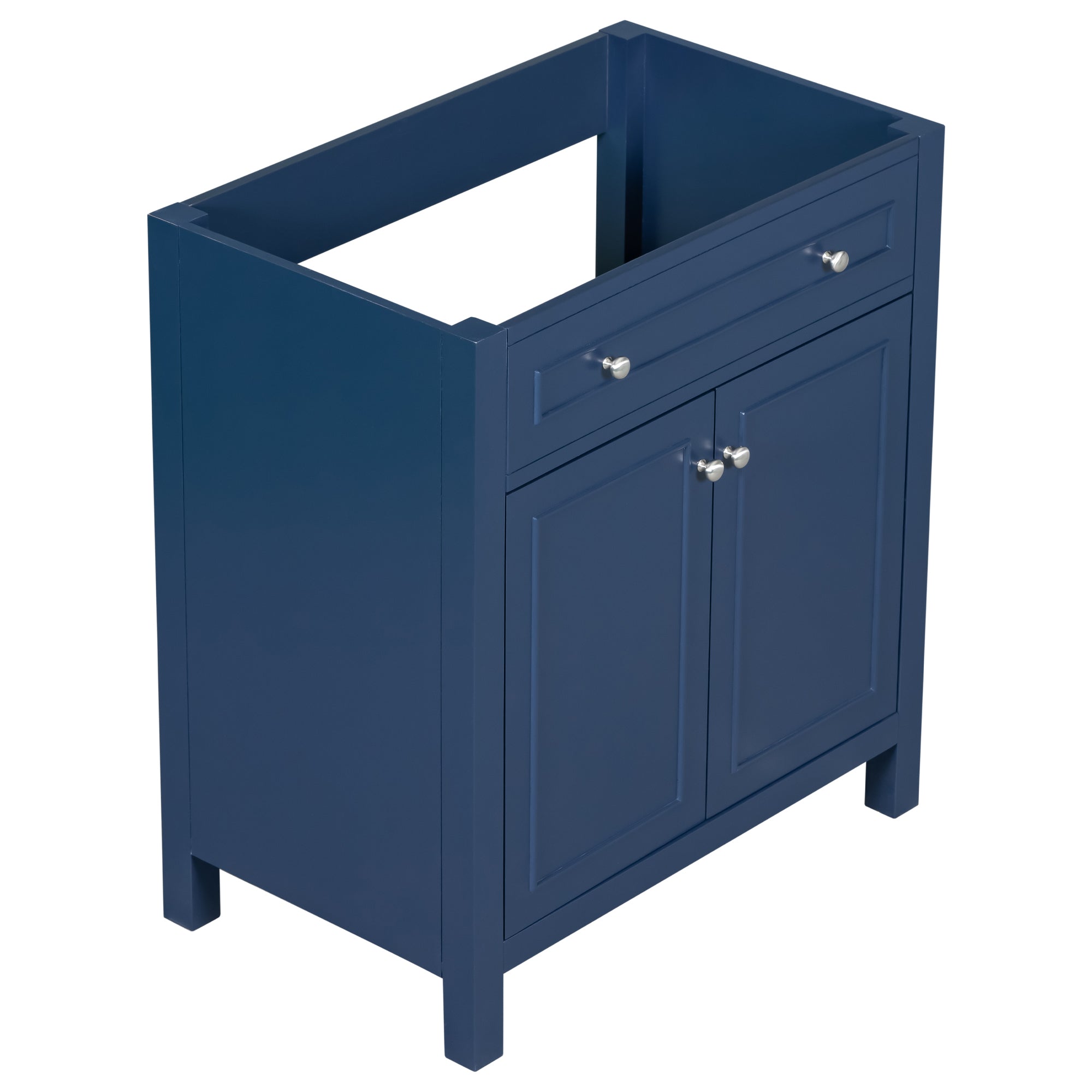 30 Inches MDF Freestanding Bathroom Vanity Base with Adjustable Shelf