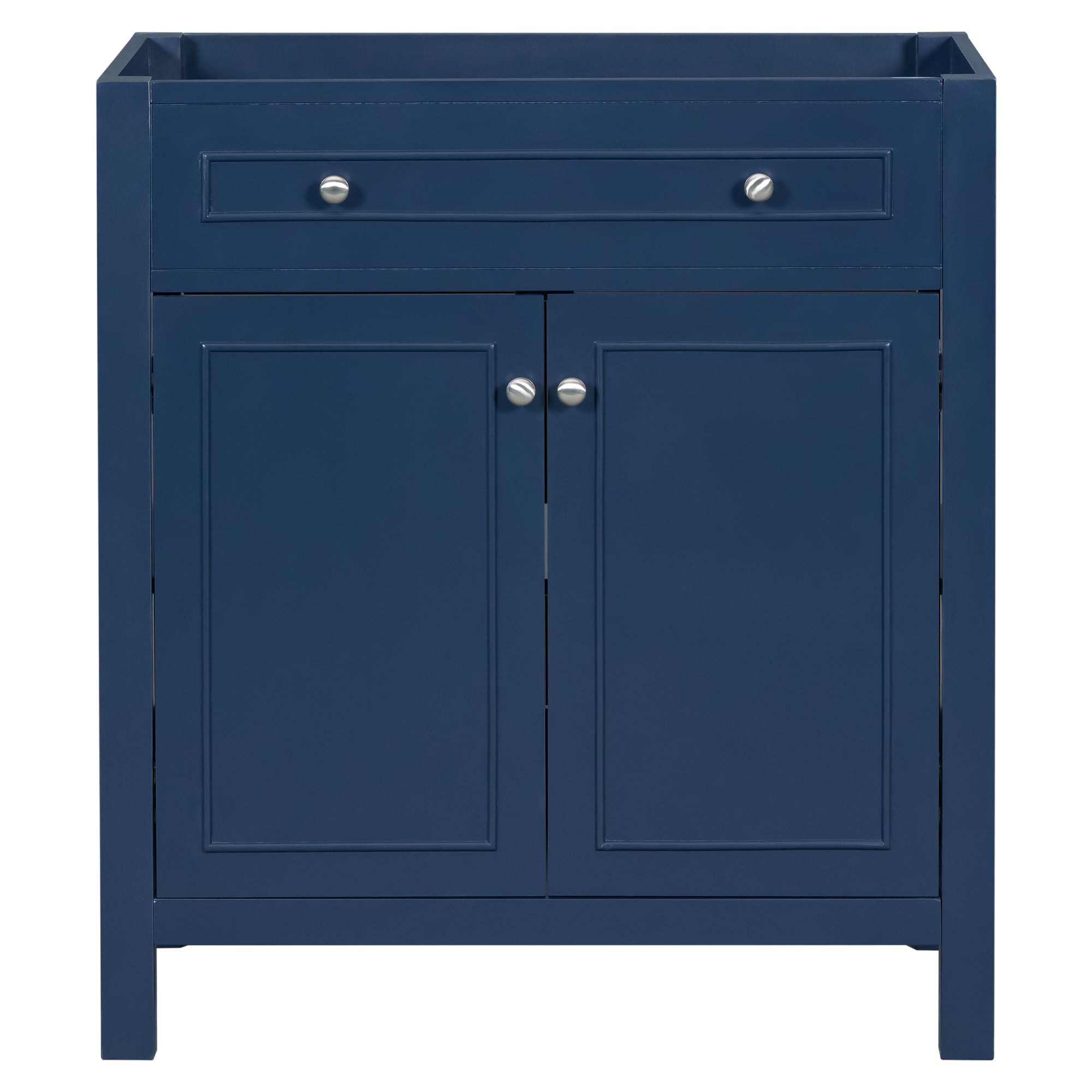 30 Inches MDF Freestanding Bathroom Vanity Base with Adjustable Shelf