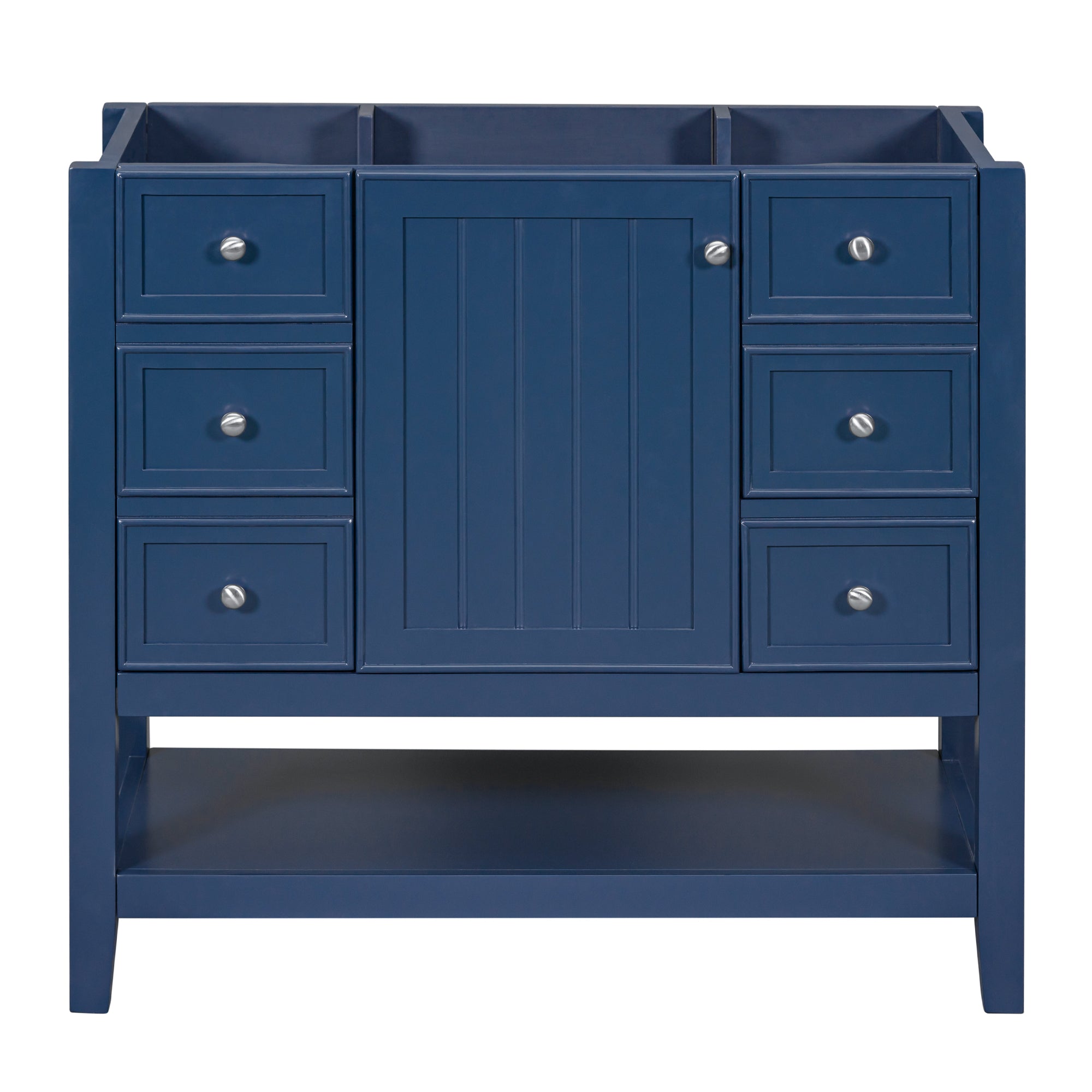 36 in. W x 18 in. D x 33 in. H Freestanding Bath Vanity Cabinet without Top in Blue