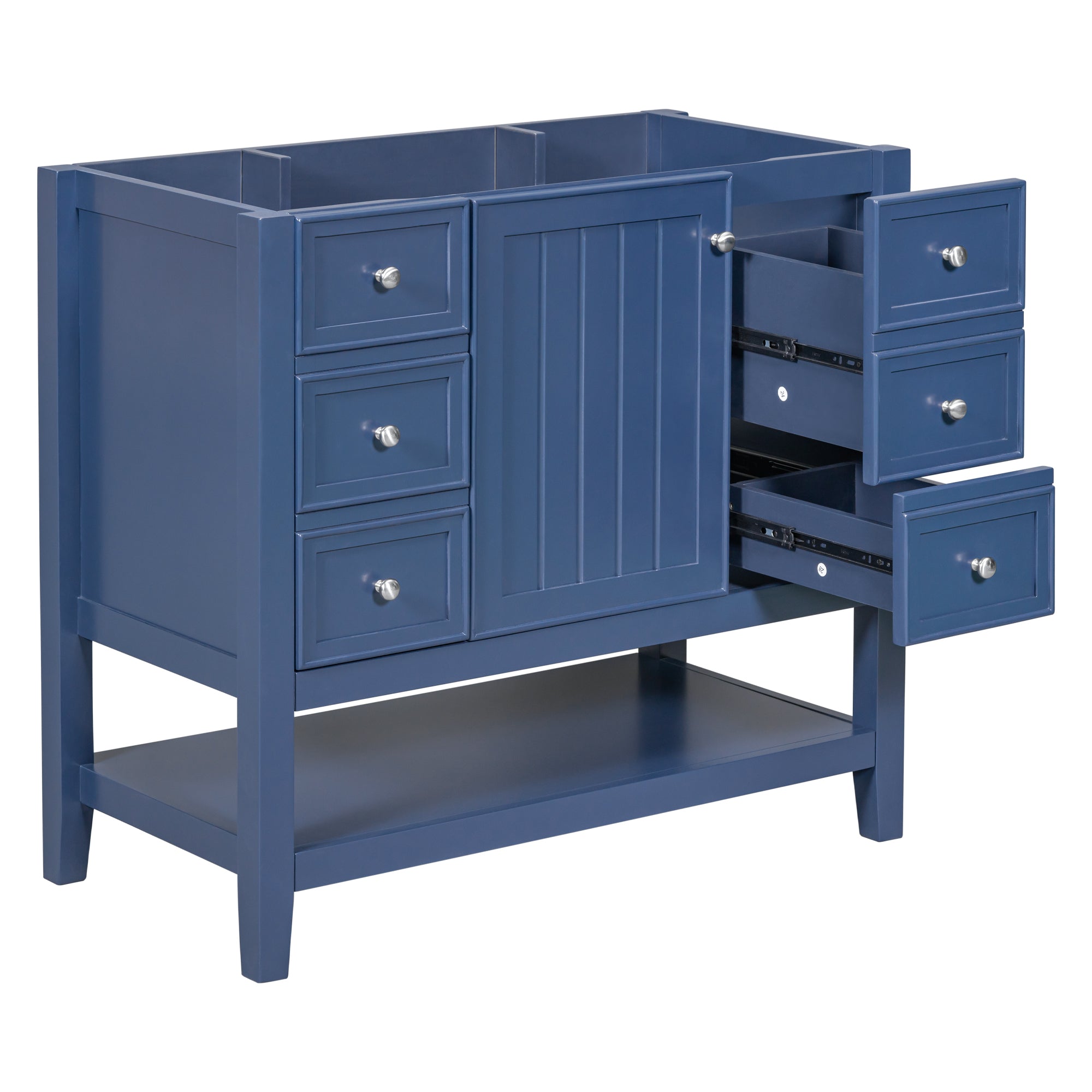 36 in. W x 18 in. D x 33 in. H Freestanding Bath Vanity Cabinet without Top in Blue