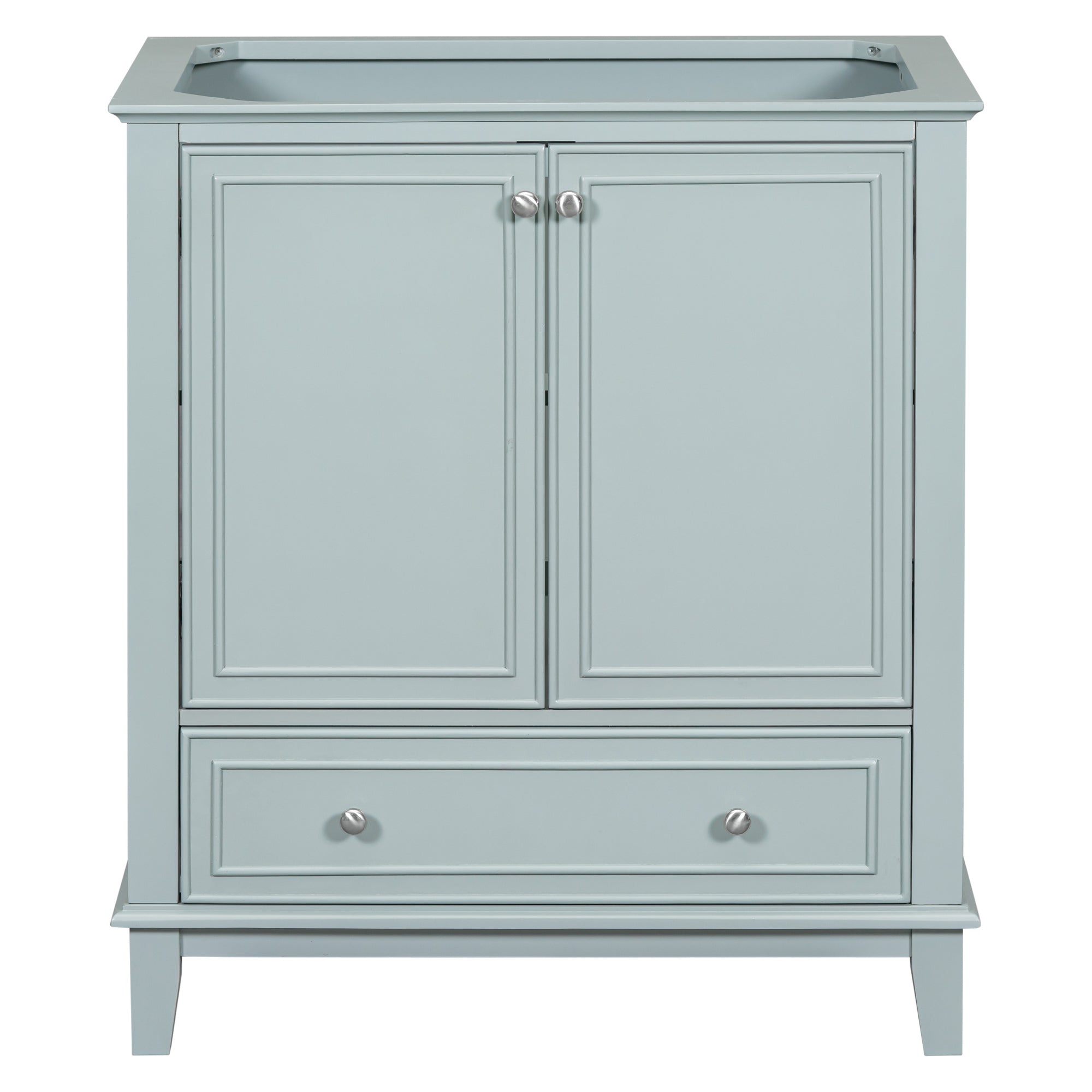 30 in. Freestanding Bath Vanity Cabinet without Top in Green