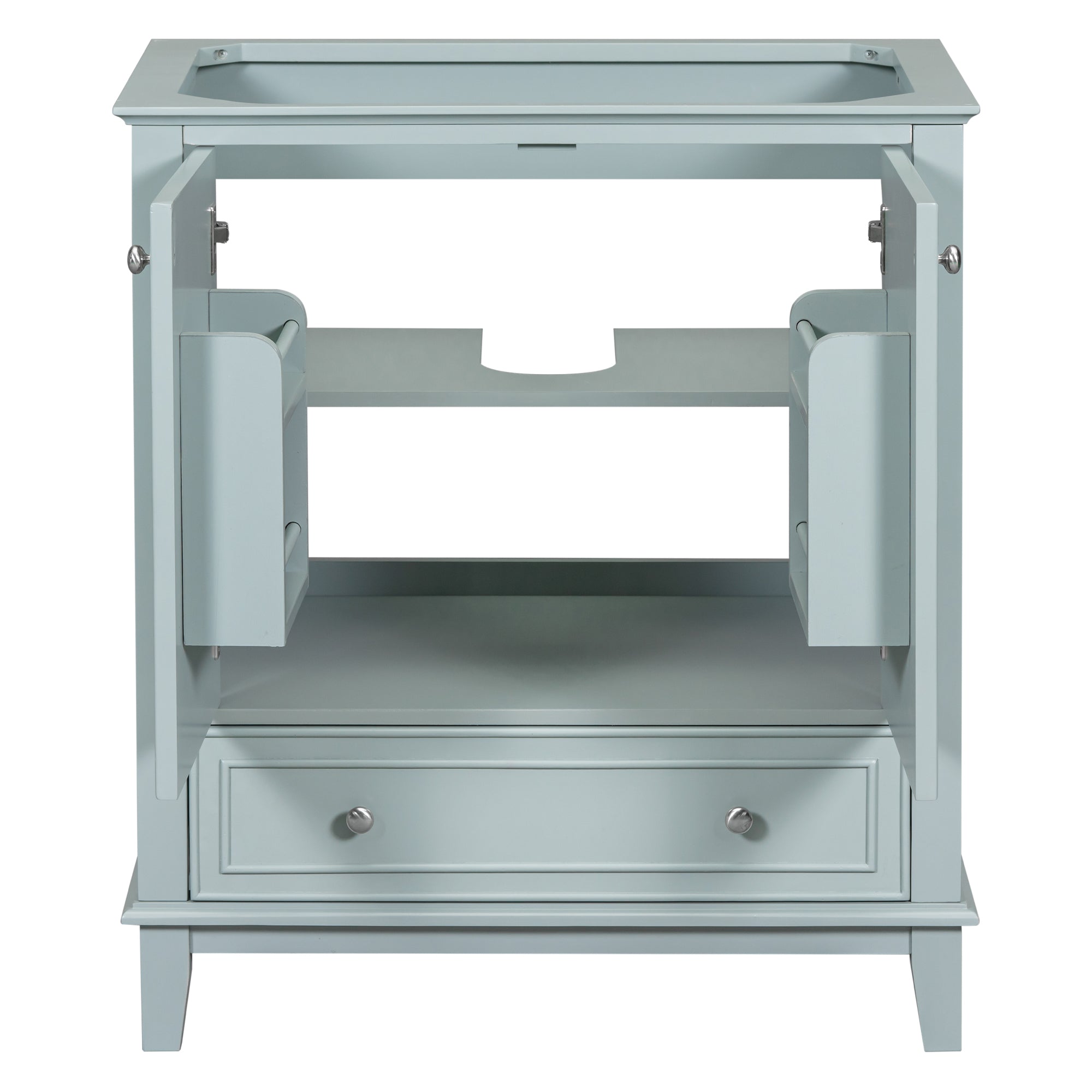 30 in. Freestanding Bath Vanity Cabinet without Top in Green