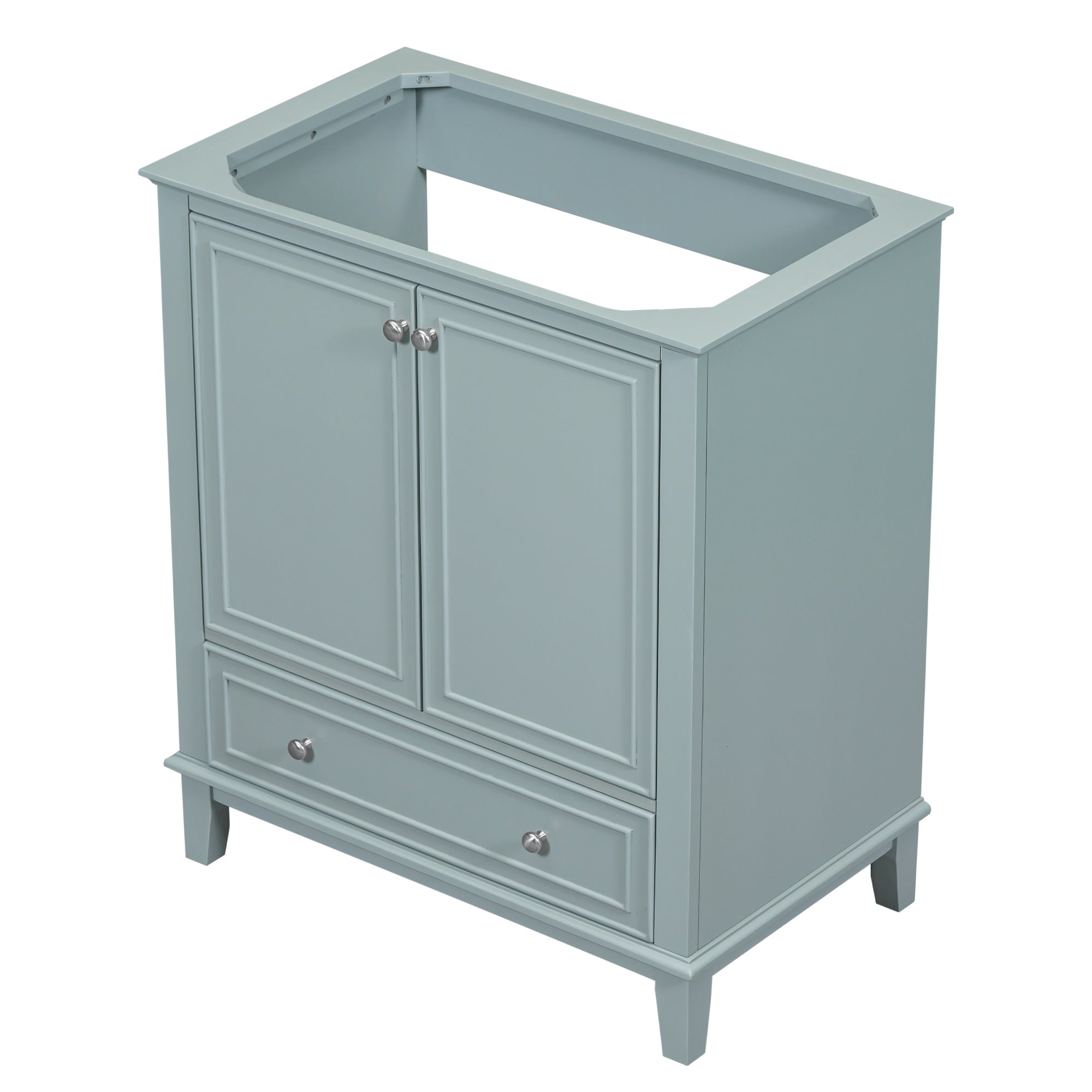 30 in. Freestanding Bath Vanity Cabinet without Top in Green