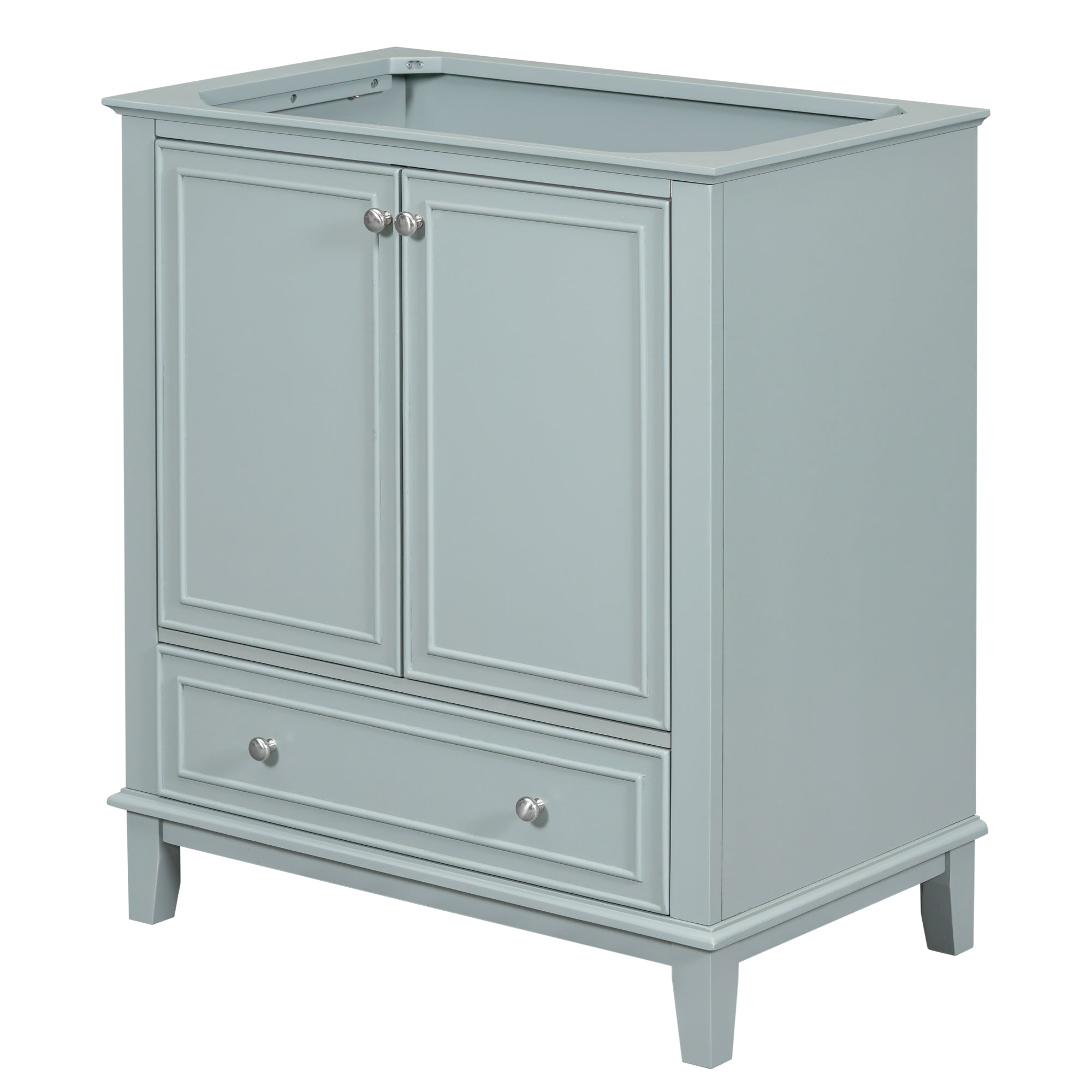 30 in. Freestanding Bath Vanity Cabinet without Top in Green