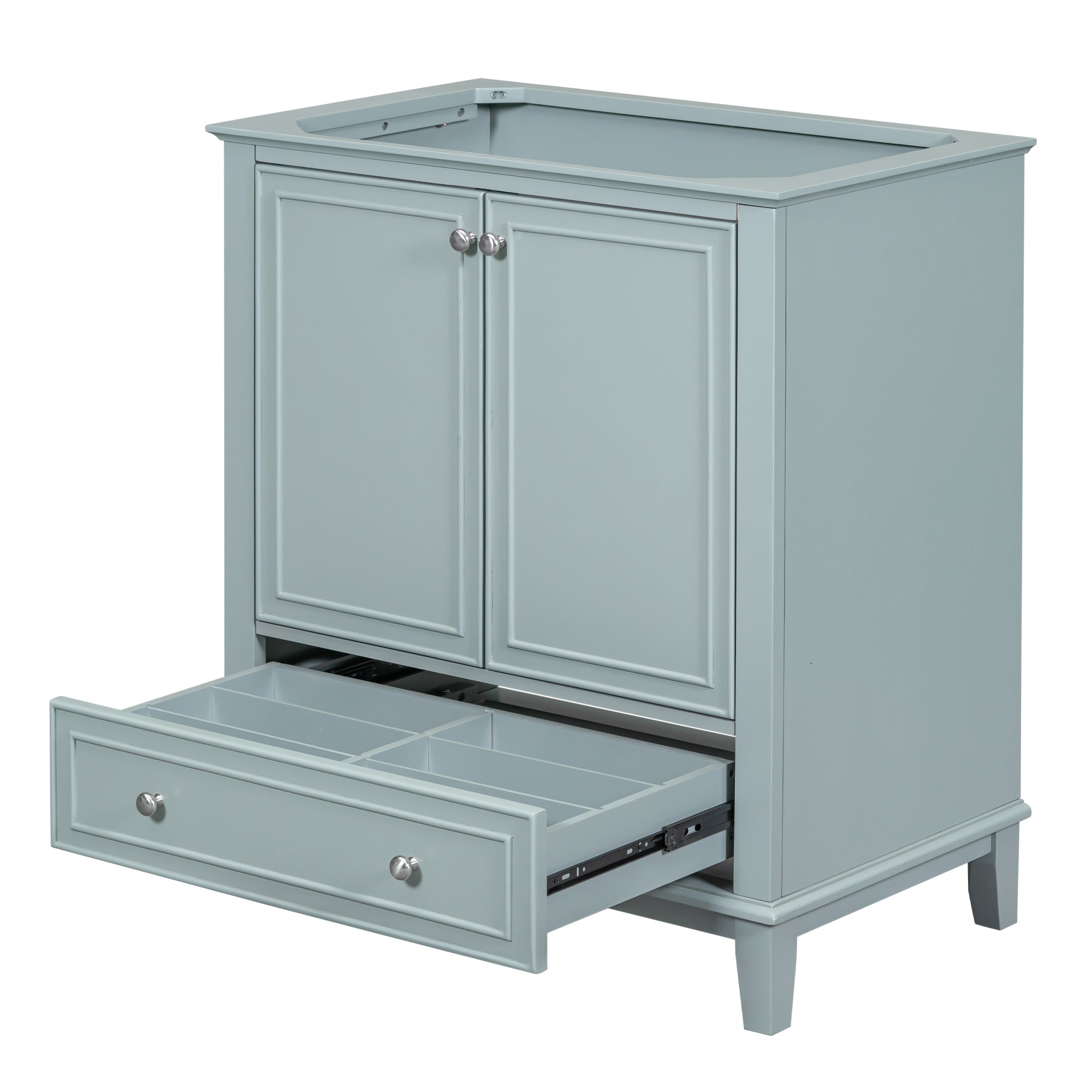 30 in. Freestanding Bath Vanity Cabinet without Top in Green