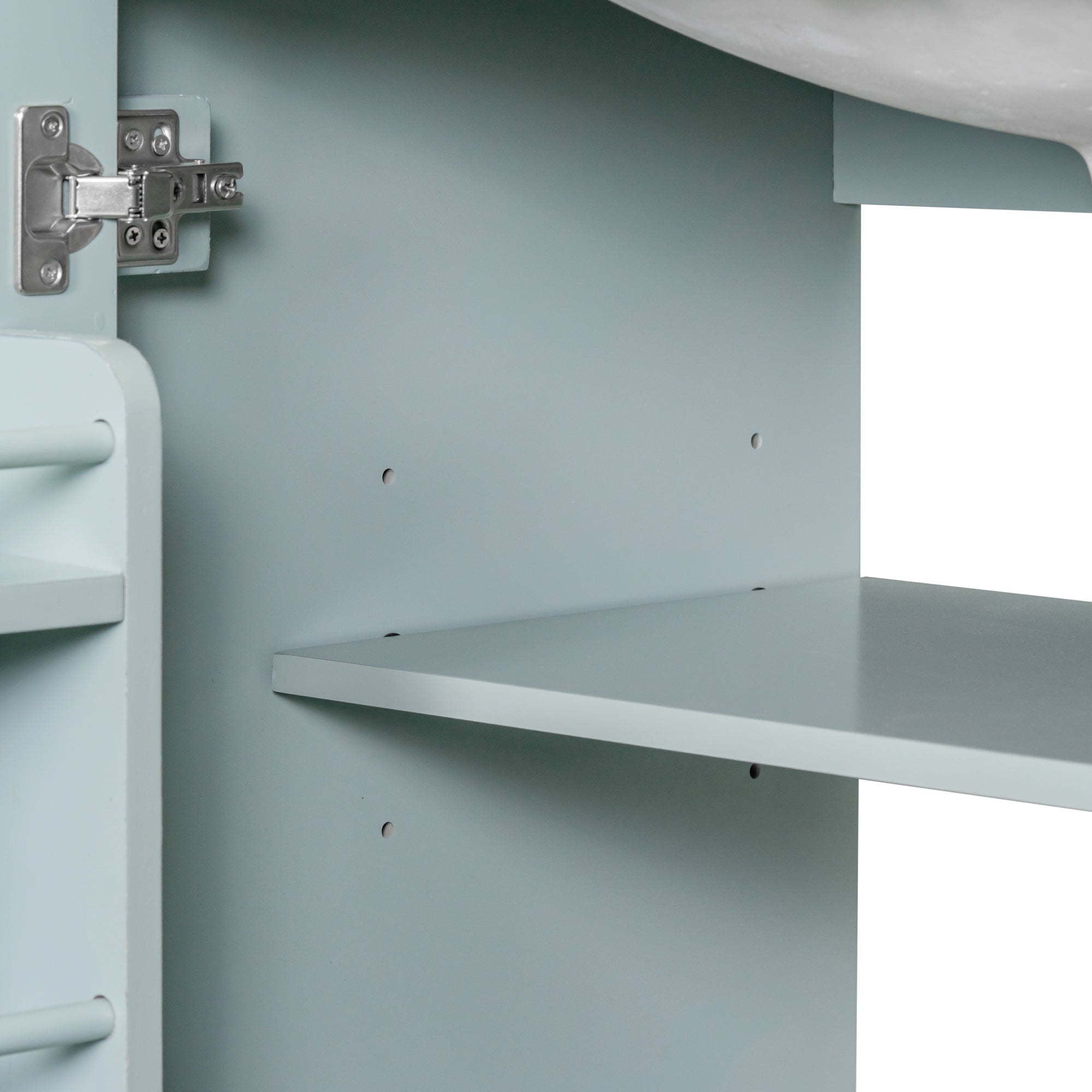 30 in. Freestanding Bath Vanity Cabinet without Top in Green