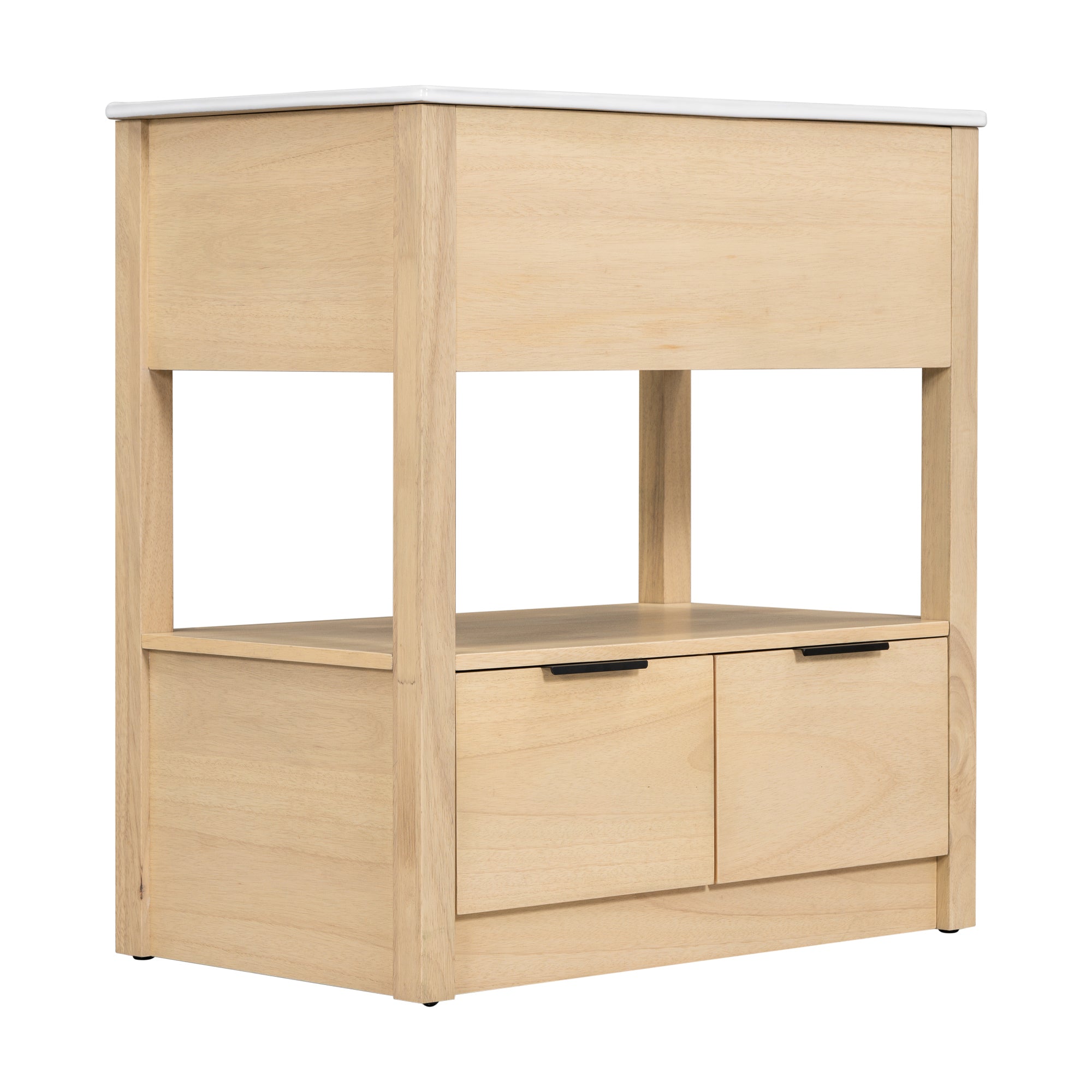 30 in. W x 18.3 in. D x 32.5 in. H Freestanding Bath Vanity Cabinet with Ceramic Sink Top