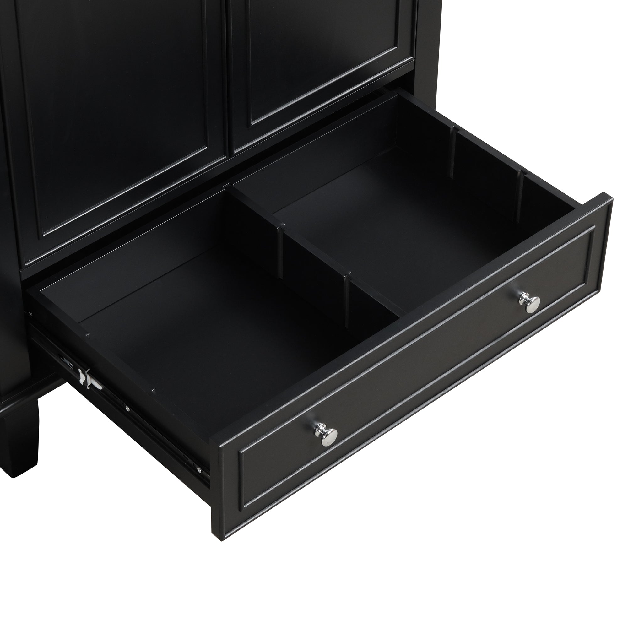 30 inch Freestanding Bathroom Vanity Set in Black with Integrated Ceramic Sink