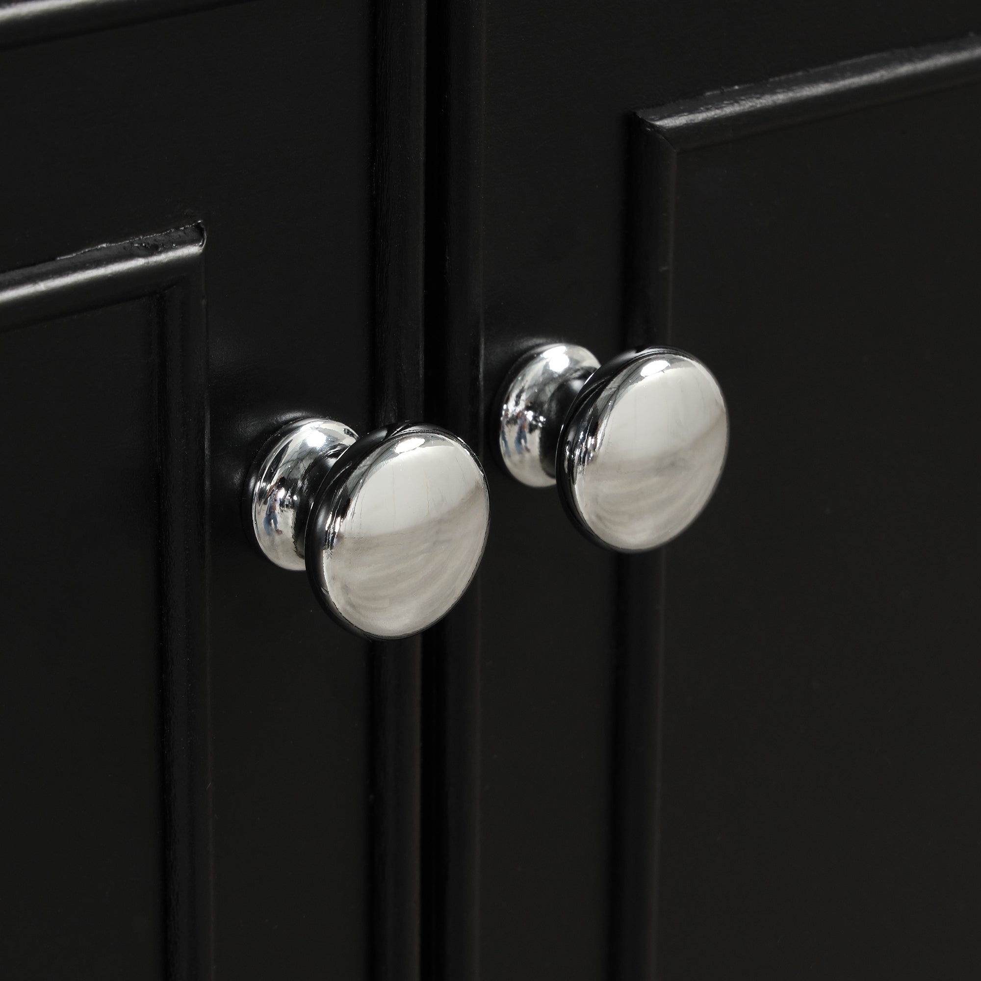 30 inch Freestanding Bathroom Vanity Set in Black with Integrated Ceramic Sink