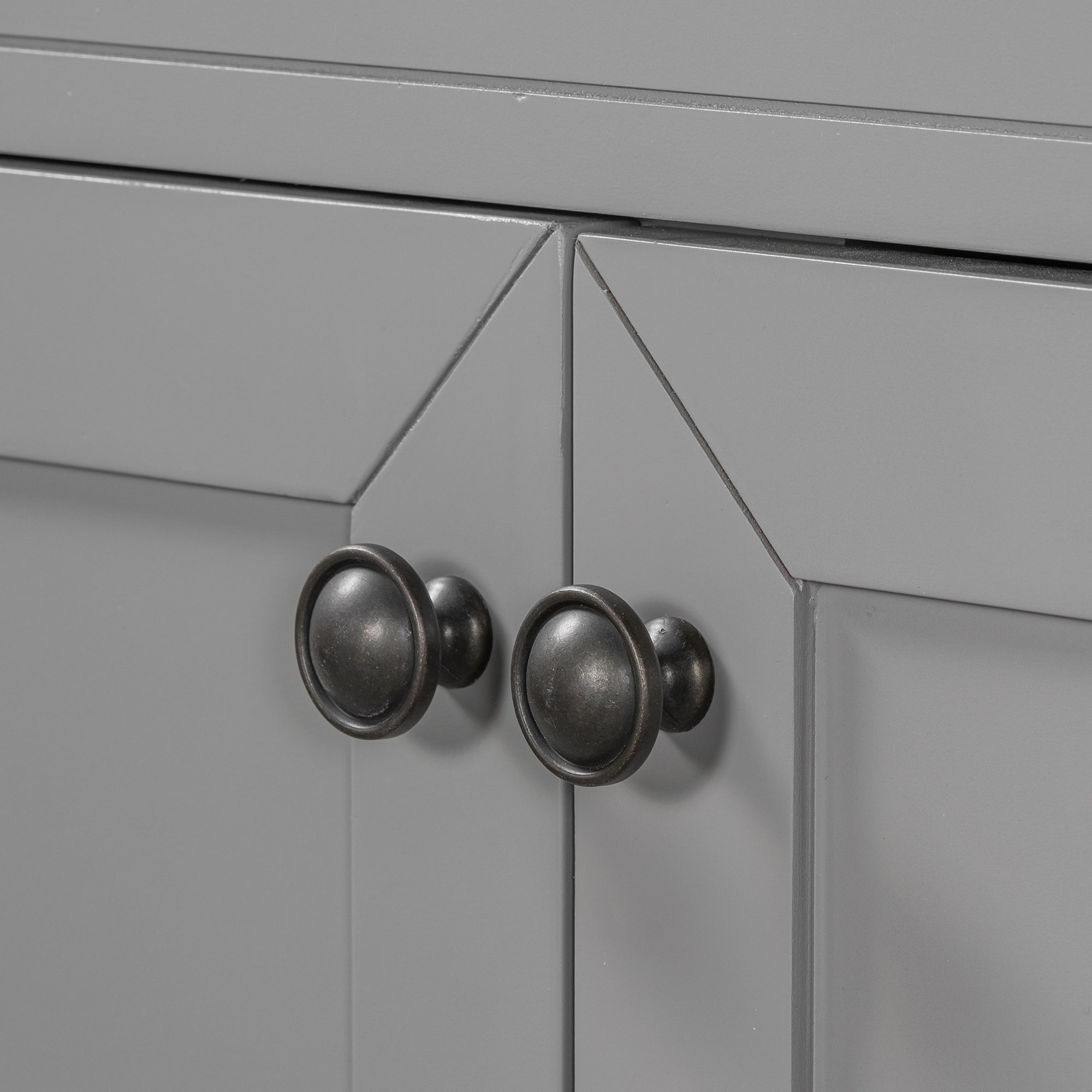 36 in.W MDF Freestanding Bathroom Vanity Set with Integrated Sink, Drawers and Doors