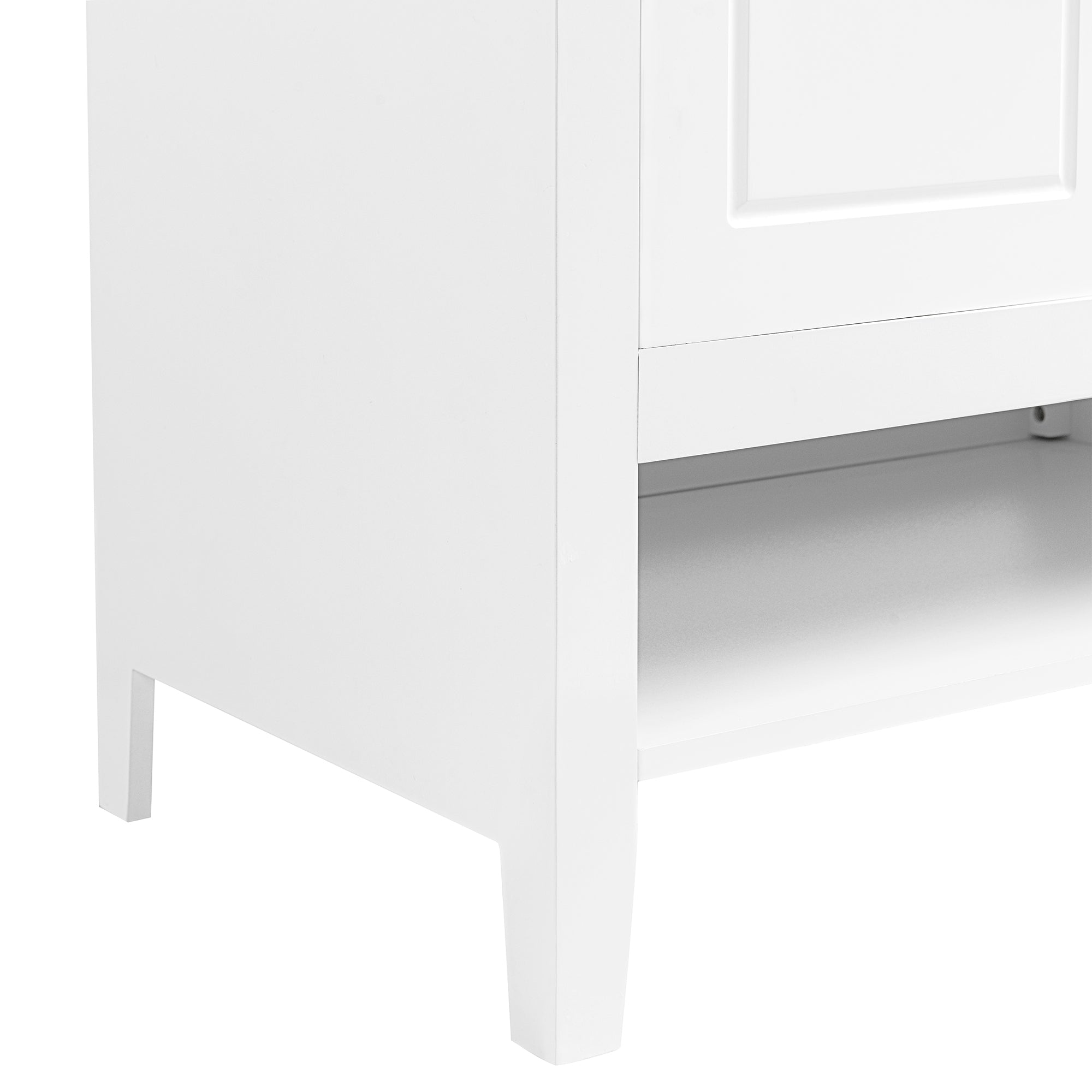 30 Inch Freestanding Bathroom Vanity Set in Green with Drawer and Ceramic Sink
