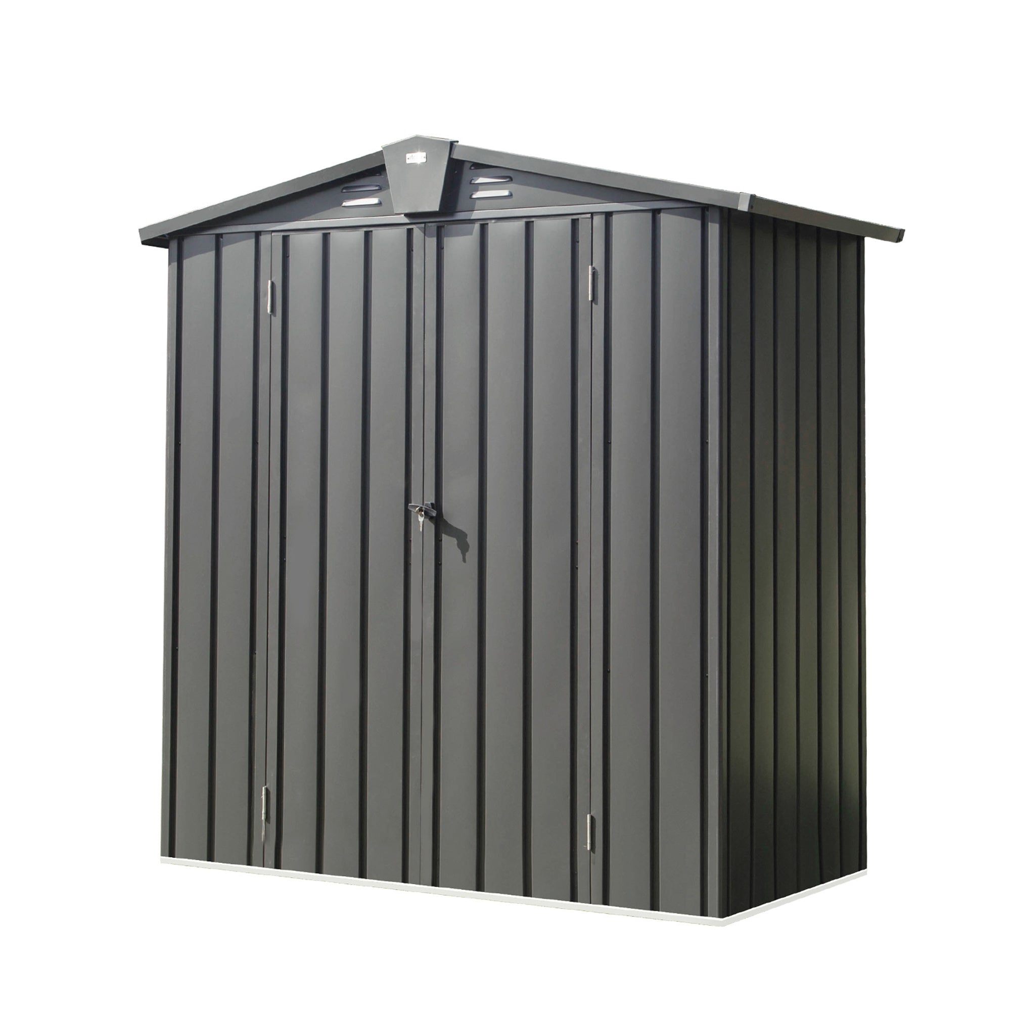 5.7 ft. W x 3 ft. D Metal Storage Shed with Double Hinged Door (17 sq. ft.) JMCPGS03-B