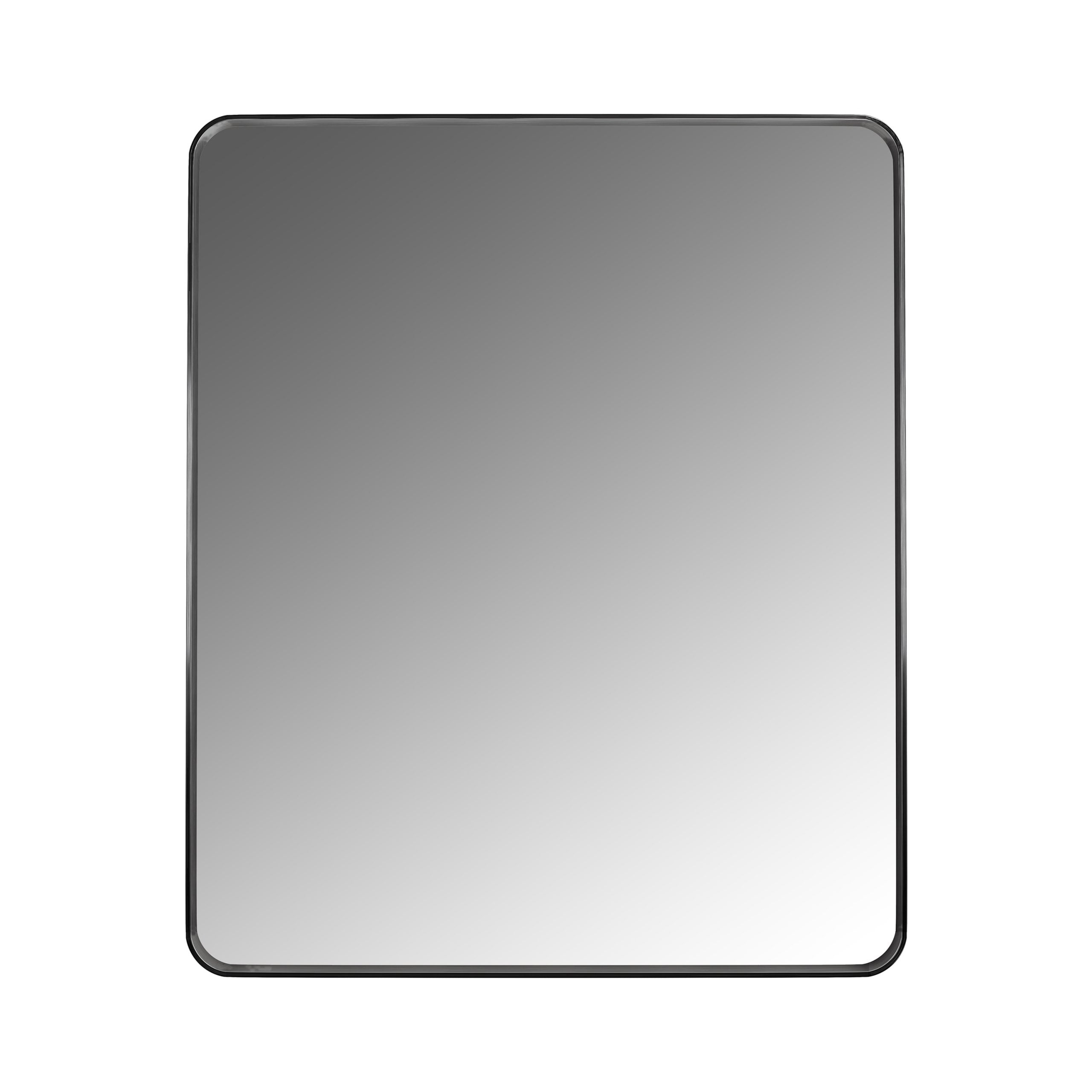 Rectangular Aluminum Framed Wall Mounted Bathroom Mirror