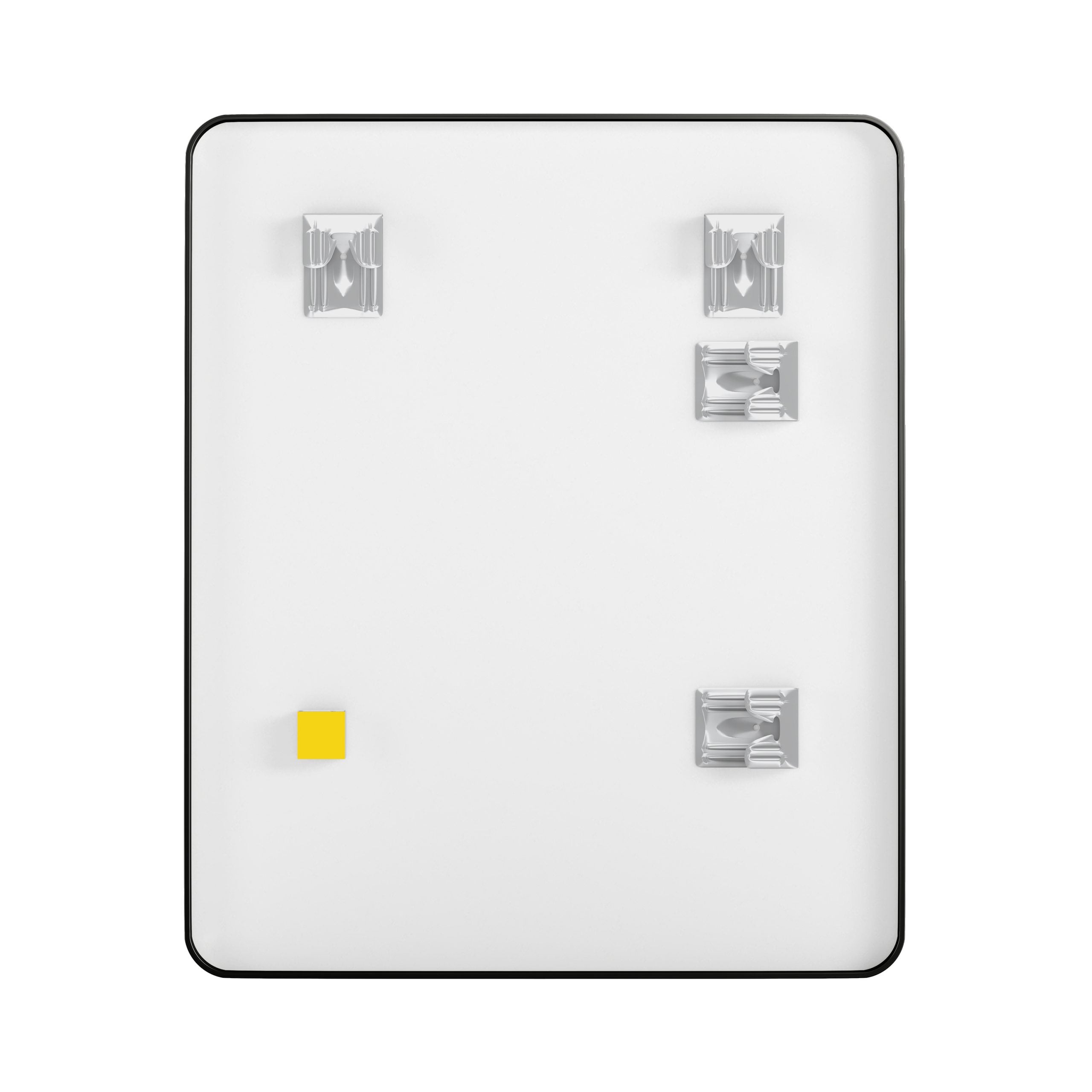 Rectangular Aluminum Framed Wall Mounted Bathroom Mirror