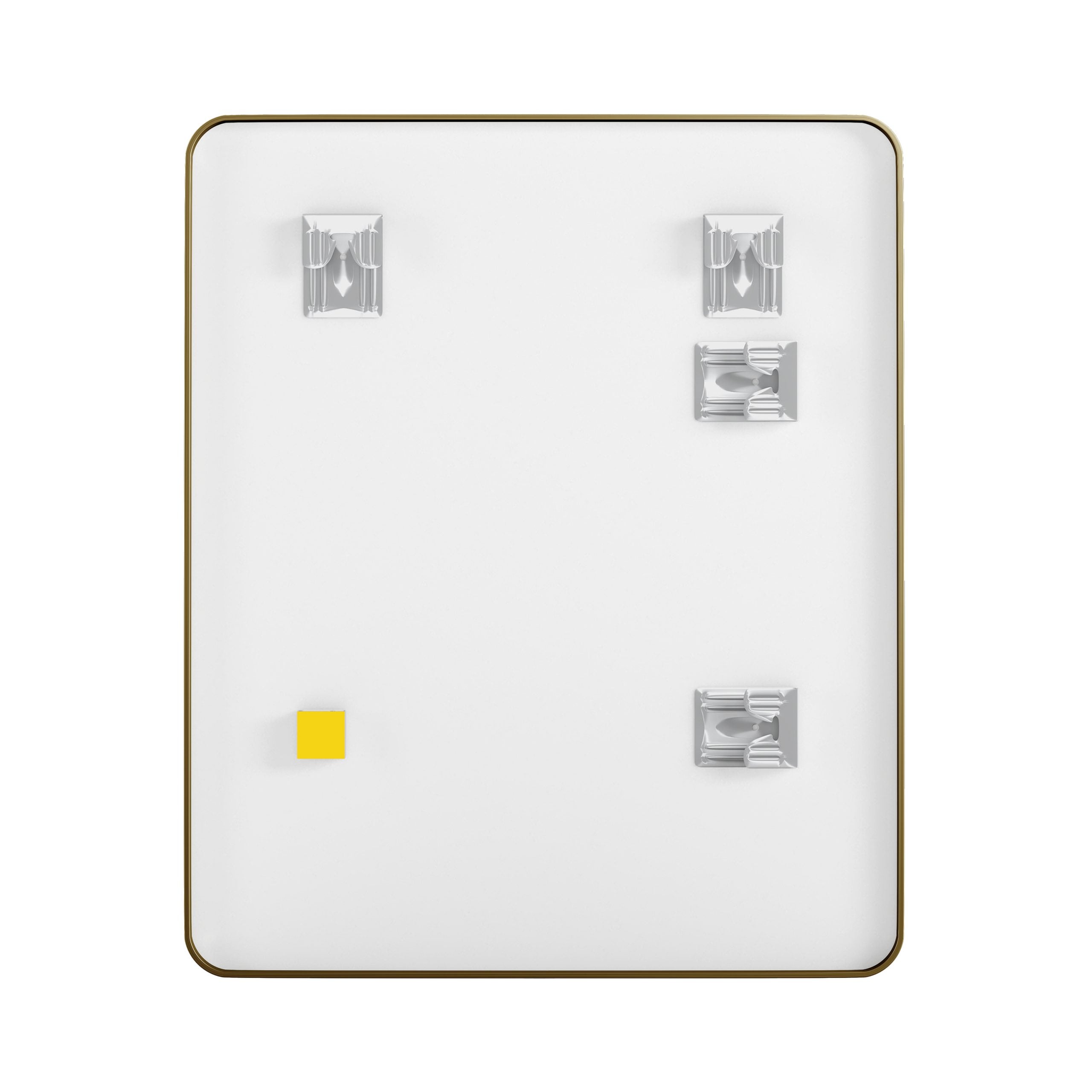 Rectangular Aluminum Framed Wall Mounted Bathroom Mirror