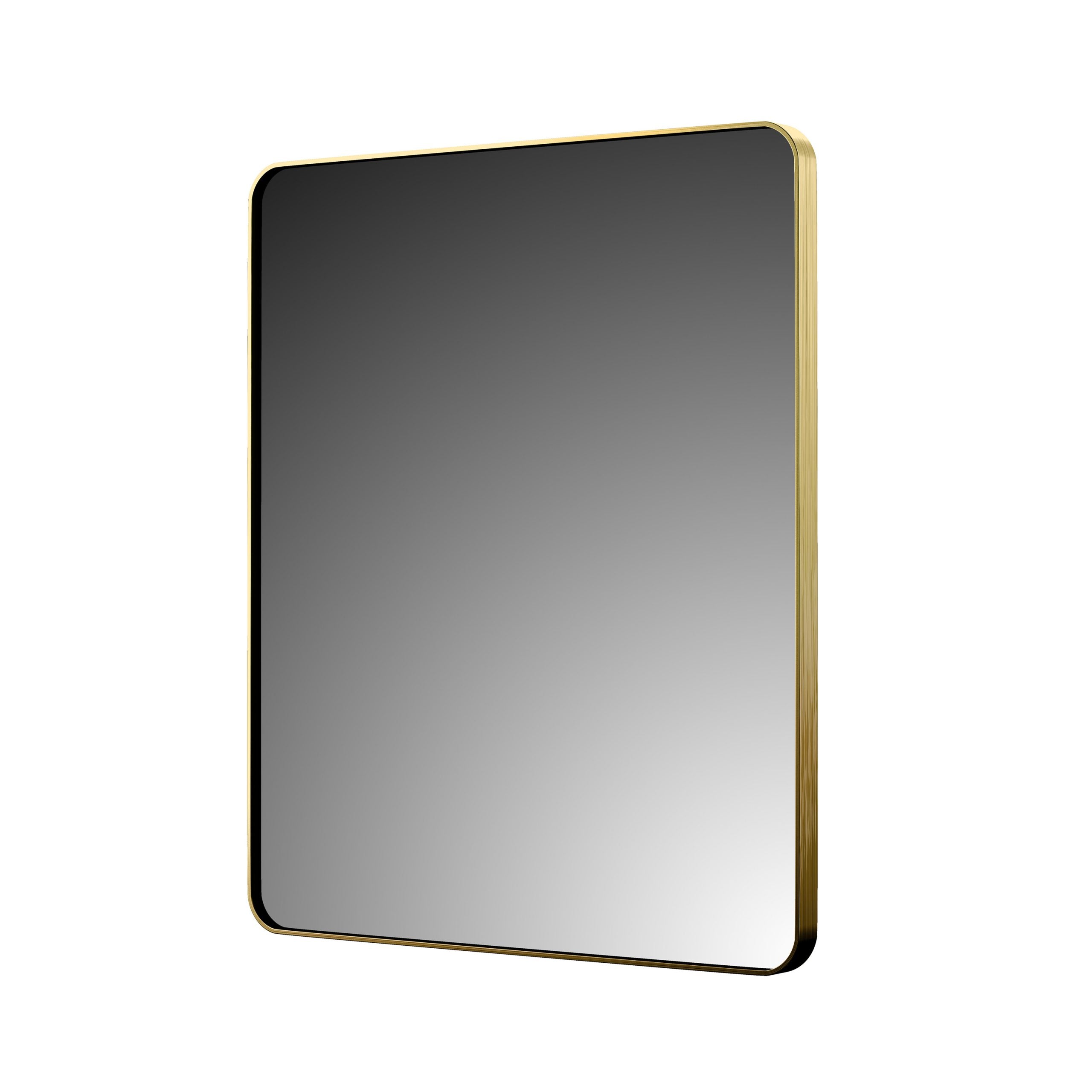 Rectangular Aluminum Framed Wall Mounted Bathroom Mirror