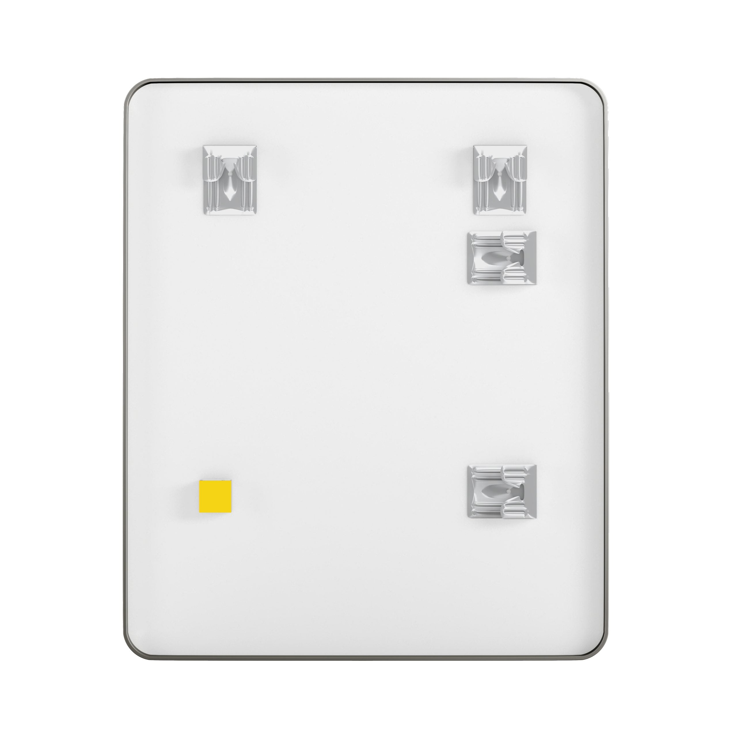 Rectangular Aluminum Framed Wall Mounted Bathroom Mirror