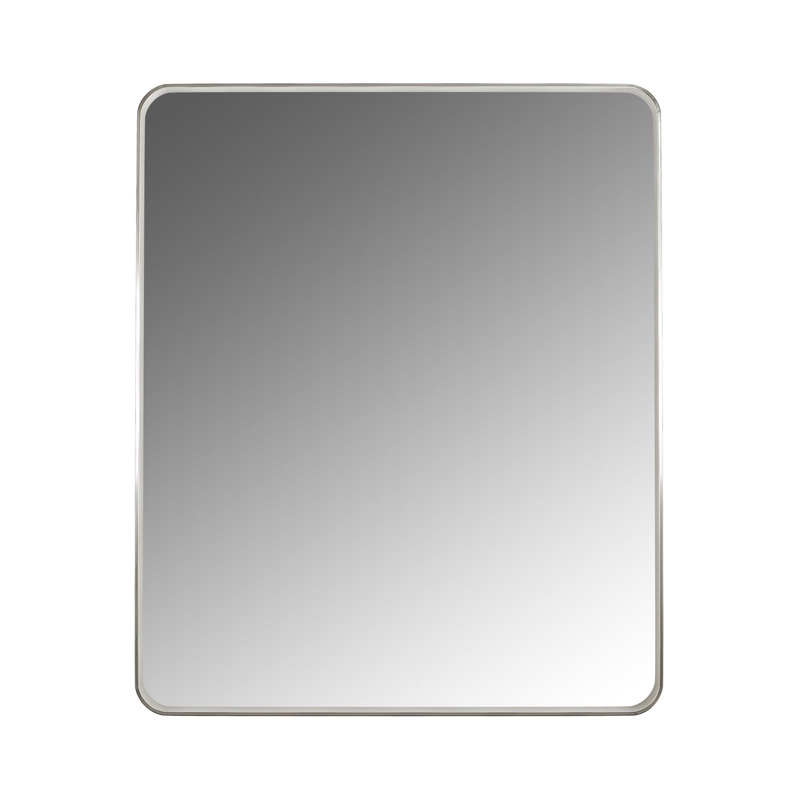 Rectangular Aluminum Framed Wall Mounted Bathroom Mirror