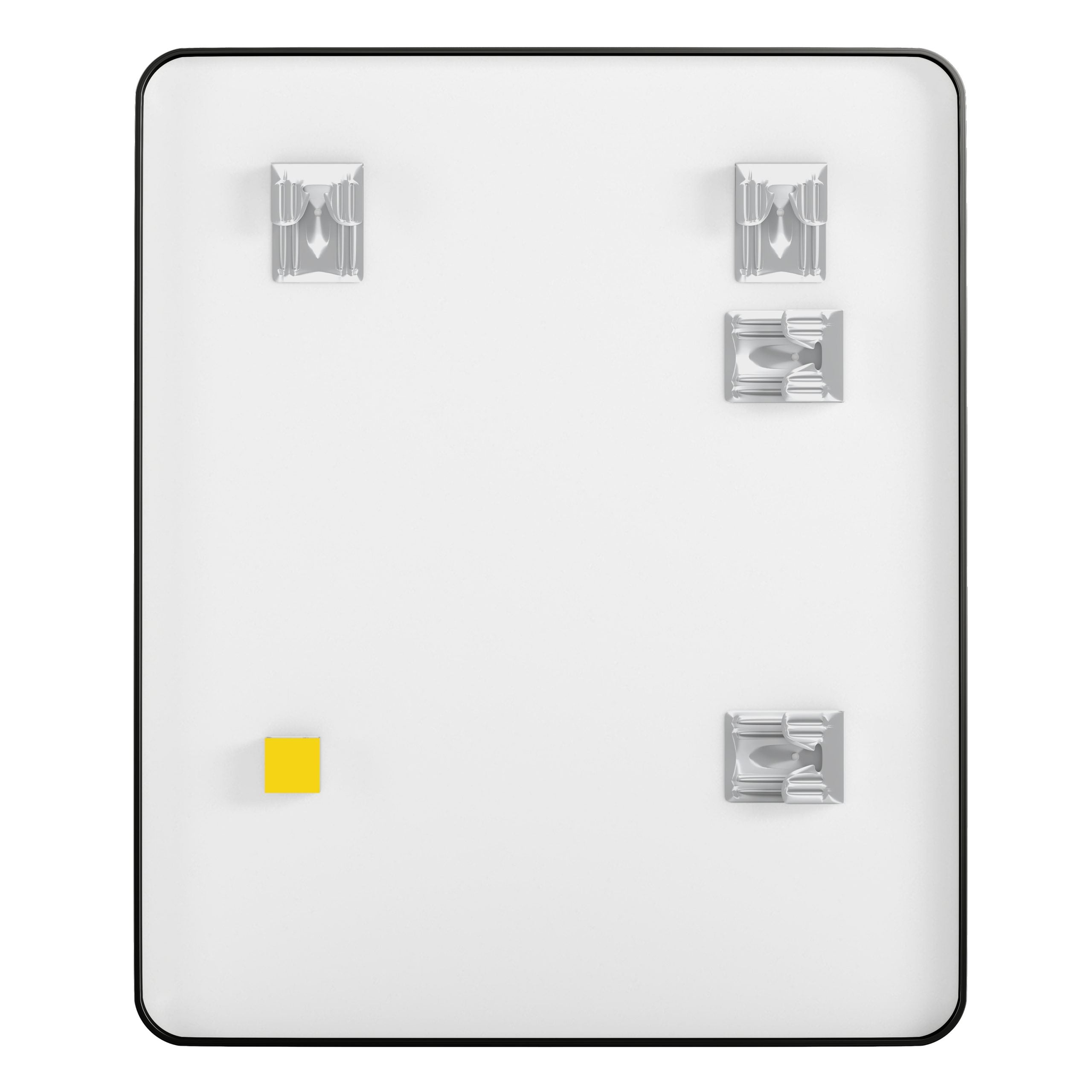 Rectangular Aluminum Framed Wall Mounted Bathroom Mirror