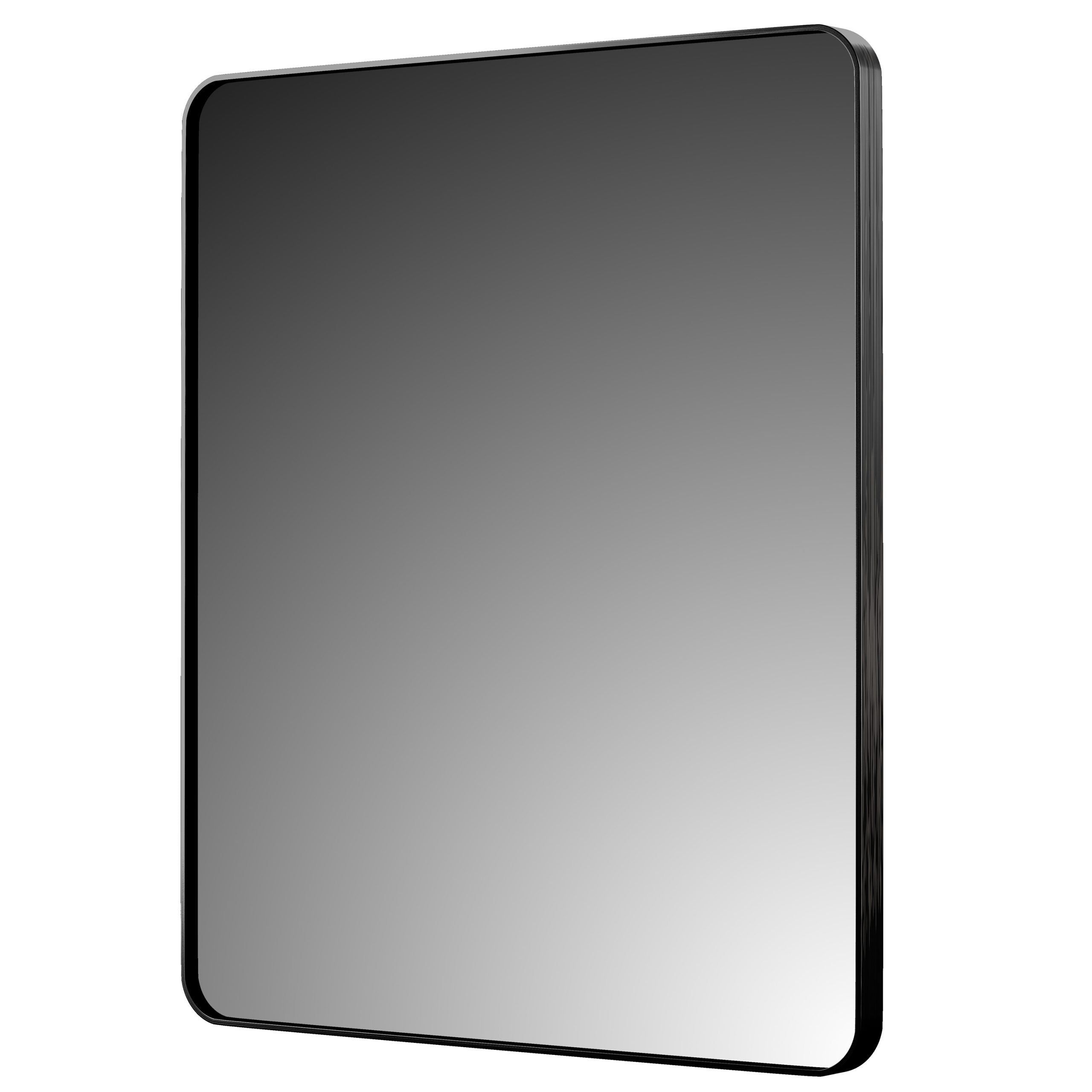 Rectangular Aluminum Framed Wall Mounted Bathroom Mirror