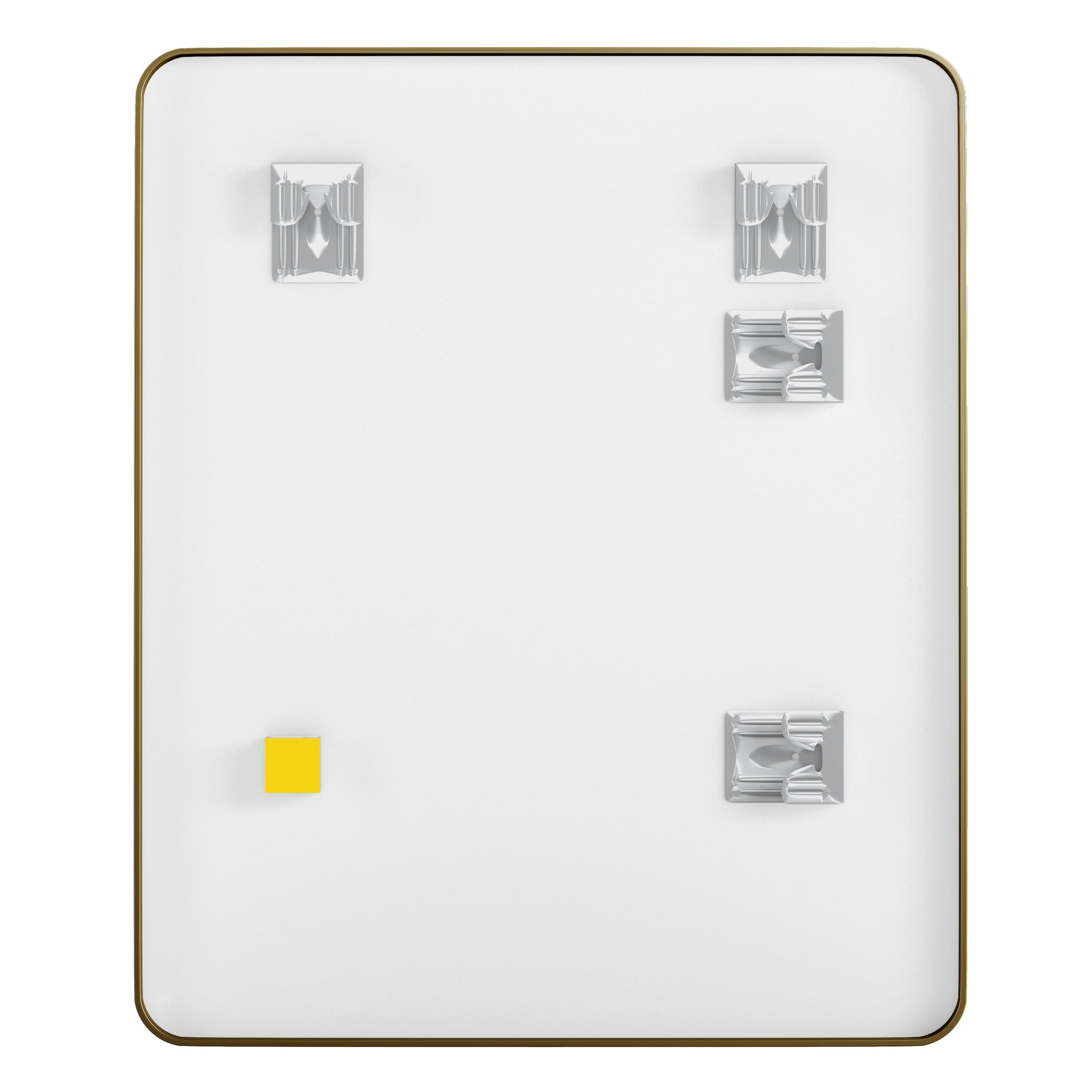 Rectangular Aluminum Framed Wall Mounted Bathroom Mirror